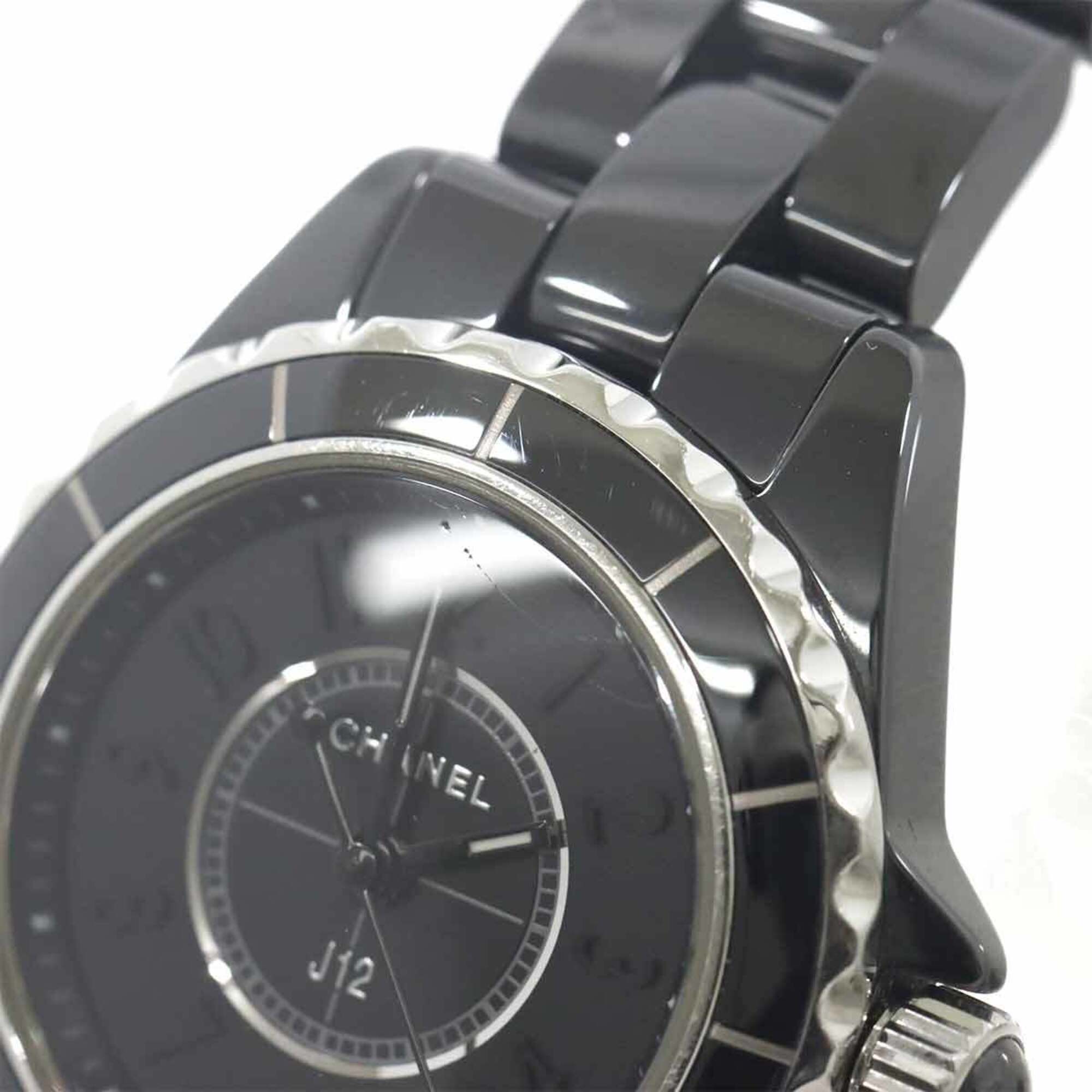 Chanel J12 Intense Black 29mm H4196 Women's Watch, Ceramic Quartz Watch — Very Good