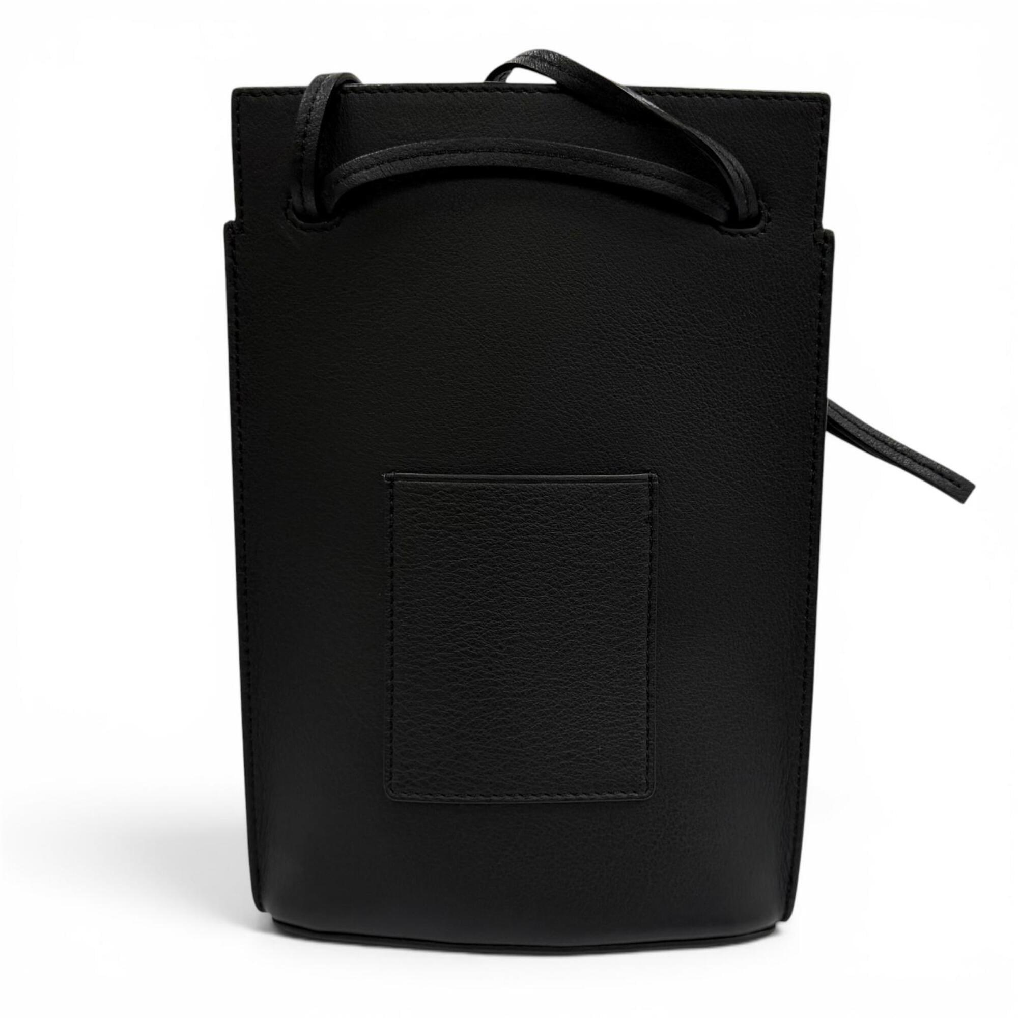 LOEWE C630R12X01 Classic Calfskin Dice Pocket Anagram Shoulder Bag, Black, Made in Spain, Women's, with Dust Bag — Like New