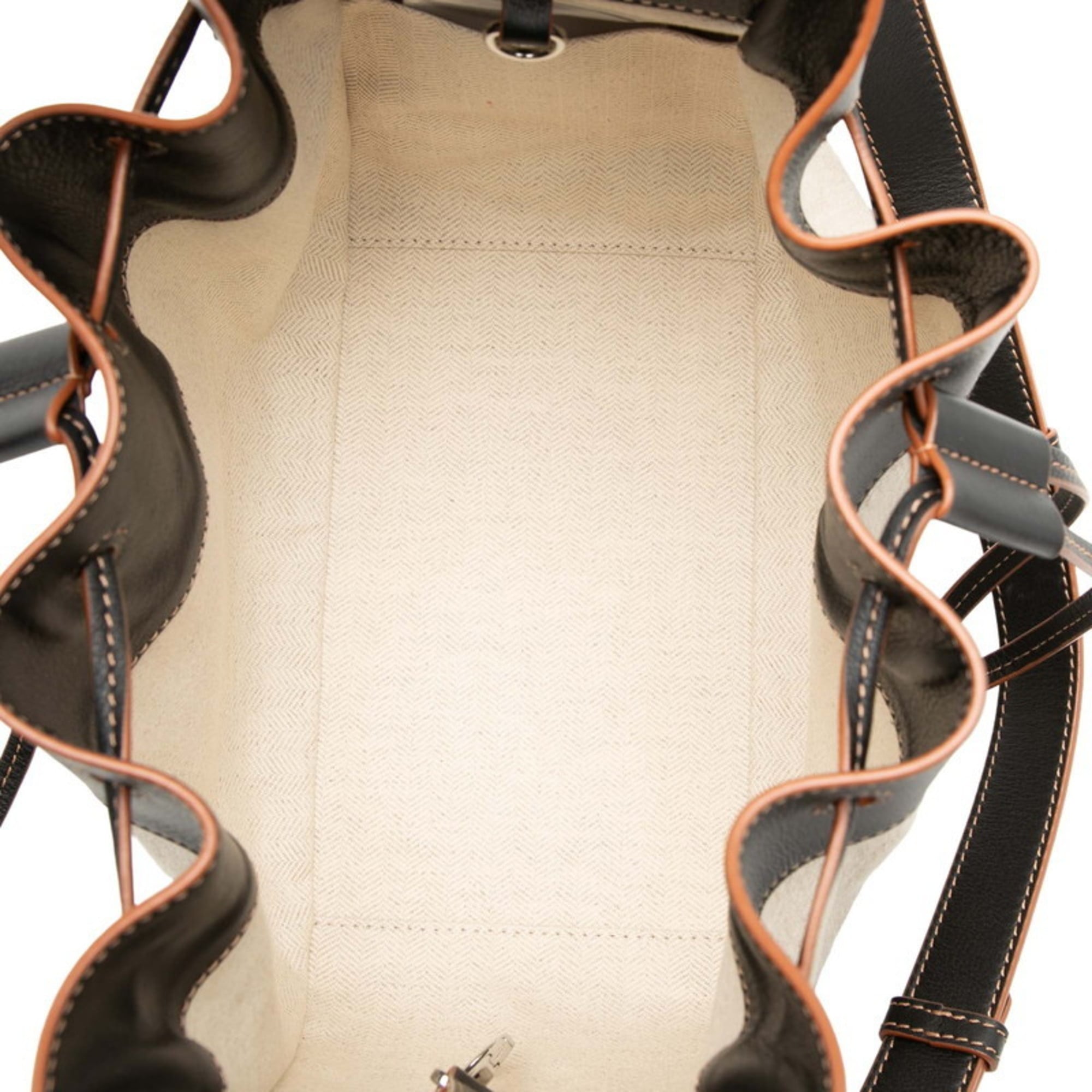 LOEWE Hammock Small Handbag/Shoulder Bag, 2-Way, Beige Multicolor Leather, Women's