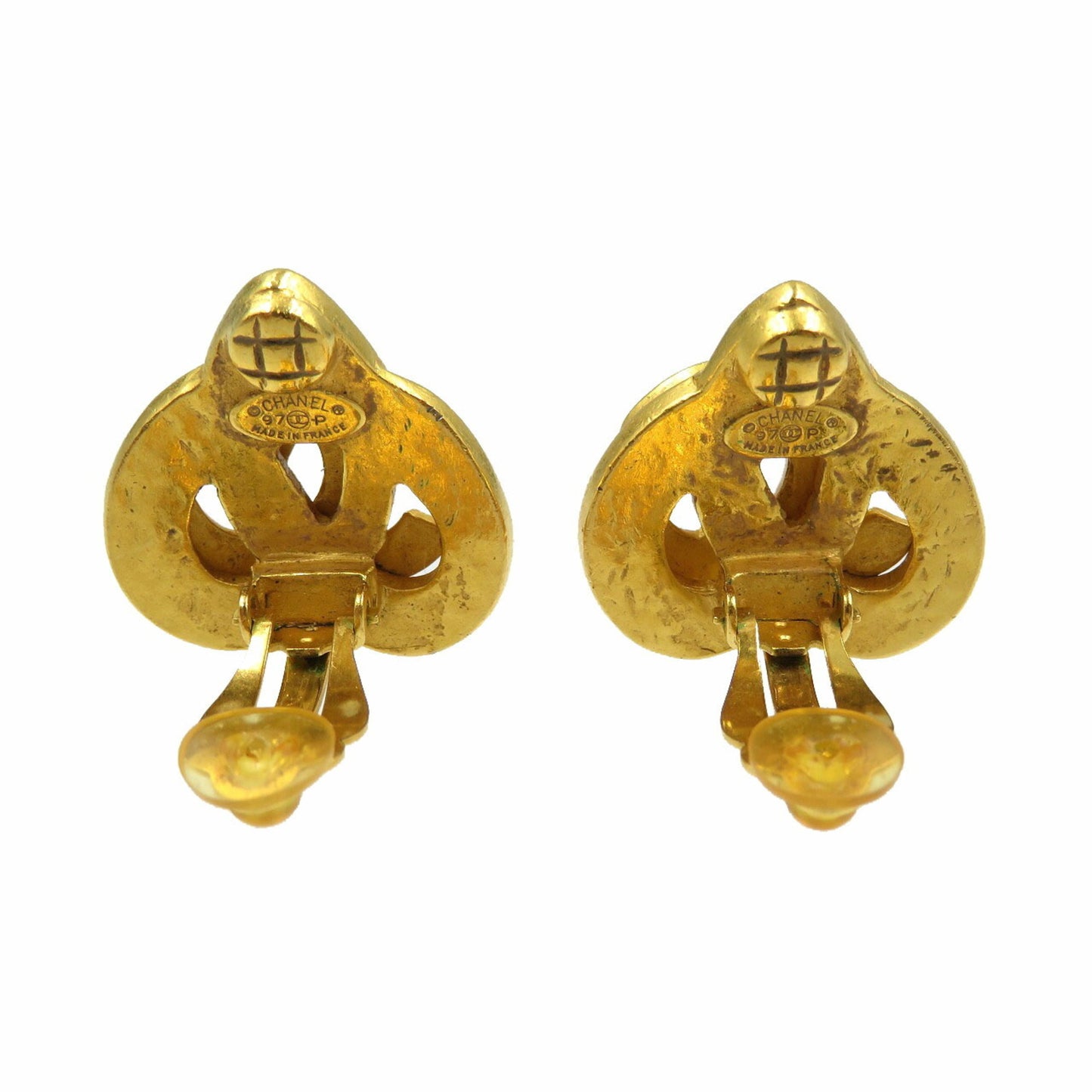 Chanel Coco Mark 97P Metal Gold Earrings 0207CHANEL