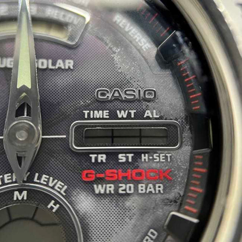Casio The G Series Watch f-24971 Silver/Purple G-Shock GW-1210J Men's Stainless Steel Quartz CASIO Digital/Analog ec-24971 — Good