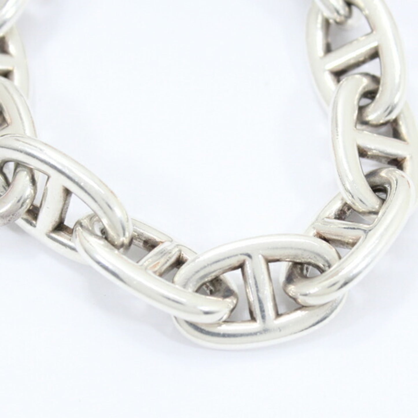 Hermes Bracelet Chaine d'Ancre TGM Chain 12 Links Silver 925 SV925 HERMES 12Links Men's Women's