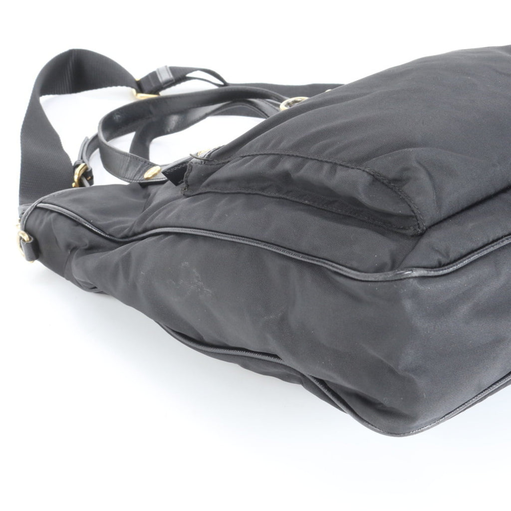 Prada Tessuto Nylon and Saffiano Leather 2-Way Shoulder Bag, Handbag, Tote Bag for Women