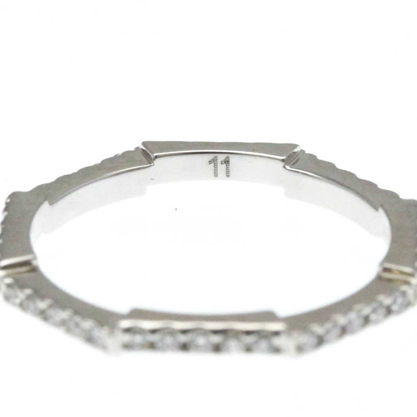 Gucci Link To Love Ring White Gold (18K) Fashion Diamond Band Ring Silver