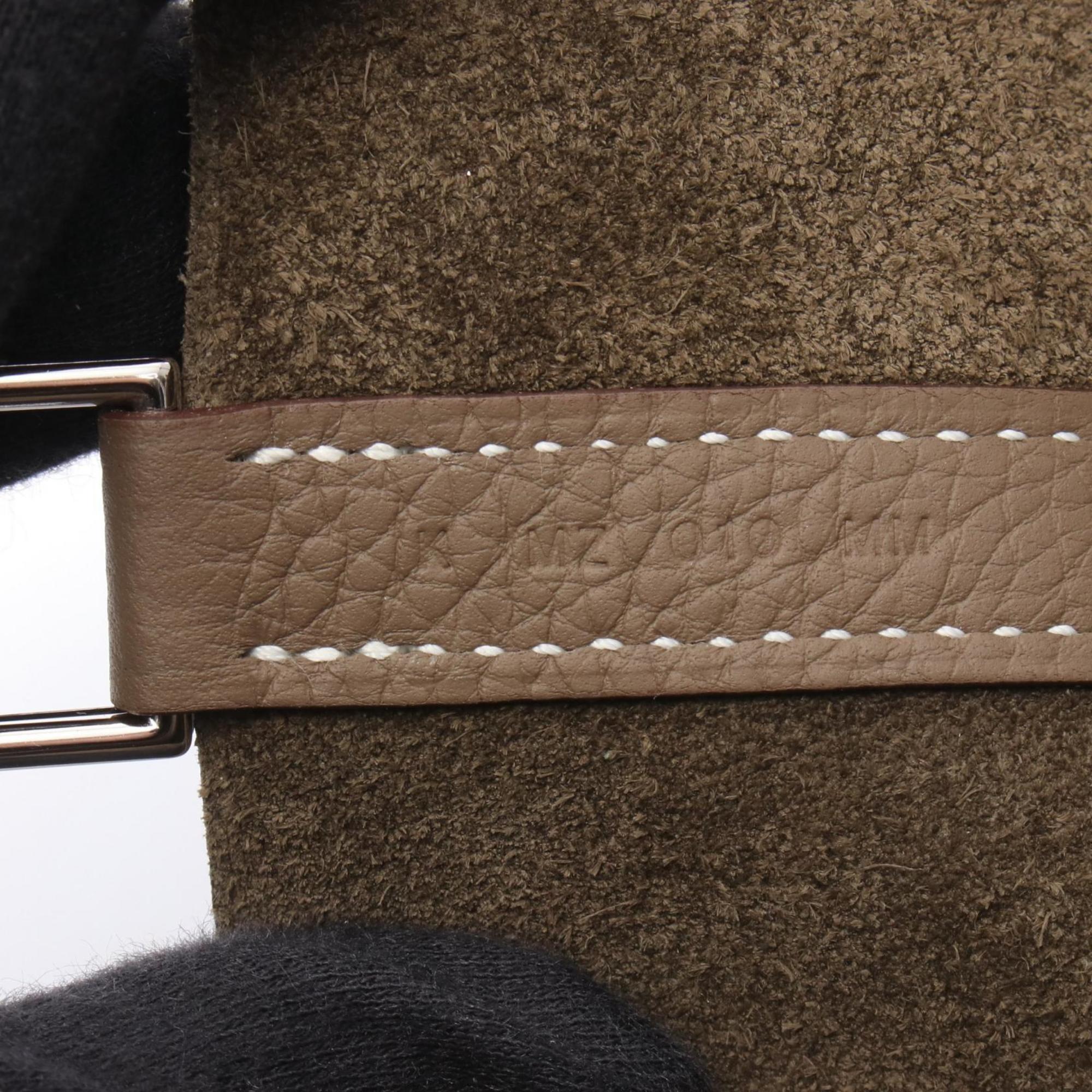 Hermes Hermès Picotin Lock PM handbag in Taurillon Clemence leather, gray for women — New - Store Return