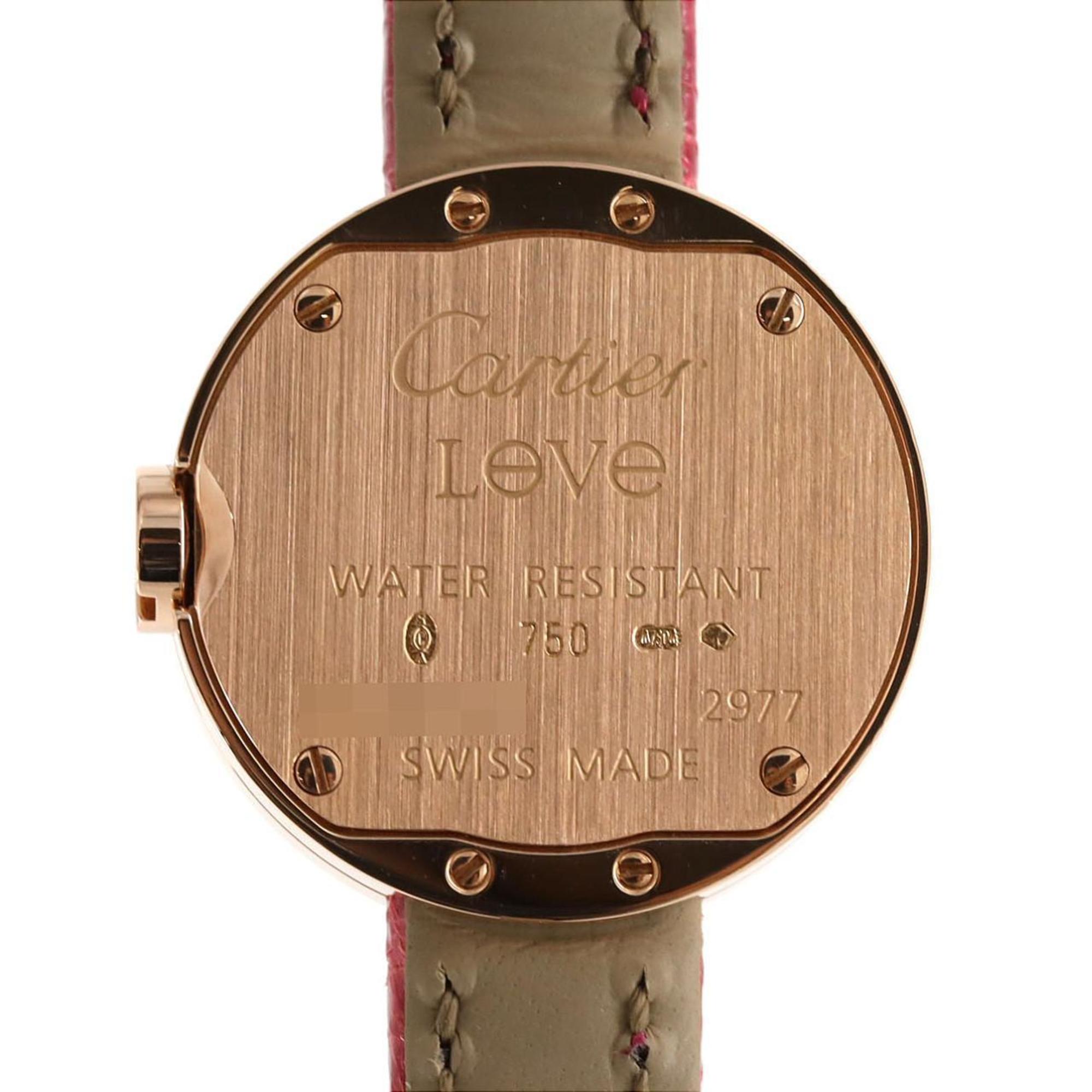 Cartier Love Watch PG 3P PG/RG Quartz Wristwatch — Very Good