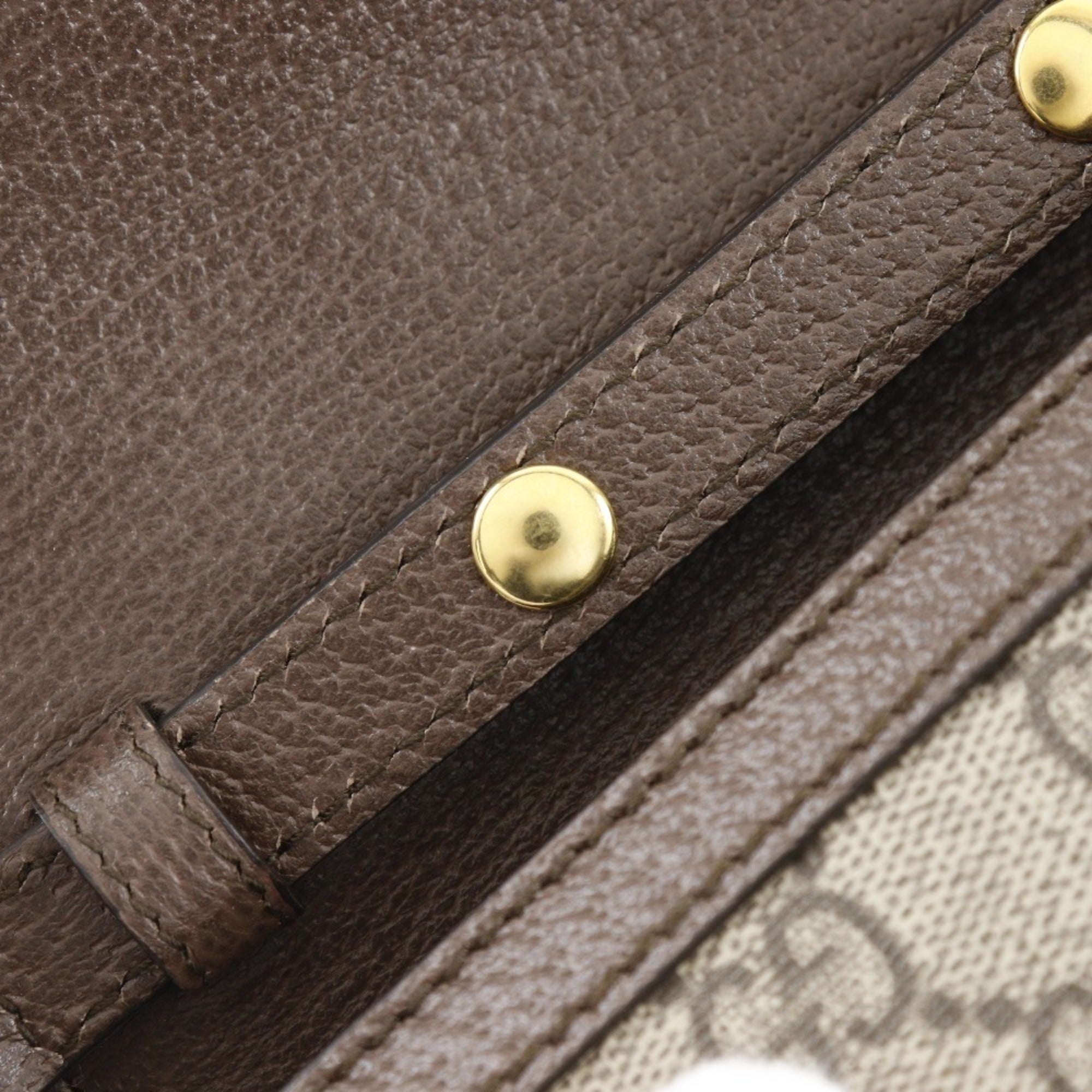 Gucci Ophidia Shoulder Bag, Sherry Line Mini Chain 696180, GG Supreme Canvas, Brown, 2-way, Flap, Women's — Like New