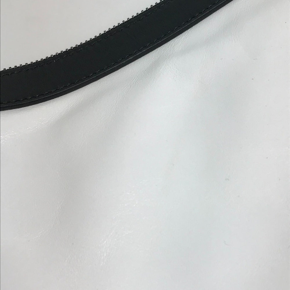 JIMMY CHOO Star Studs DEREK Second Bag Clutch Leather Men's White x Black — New - Store Return