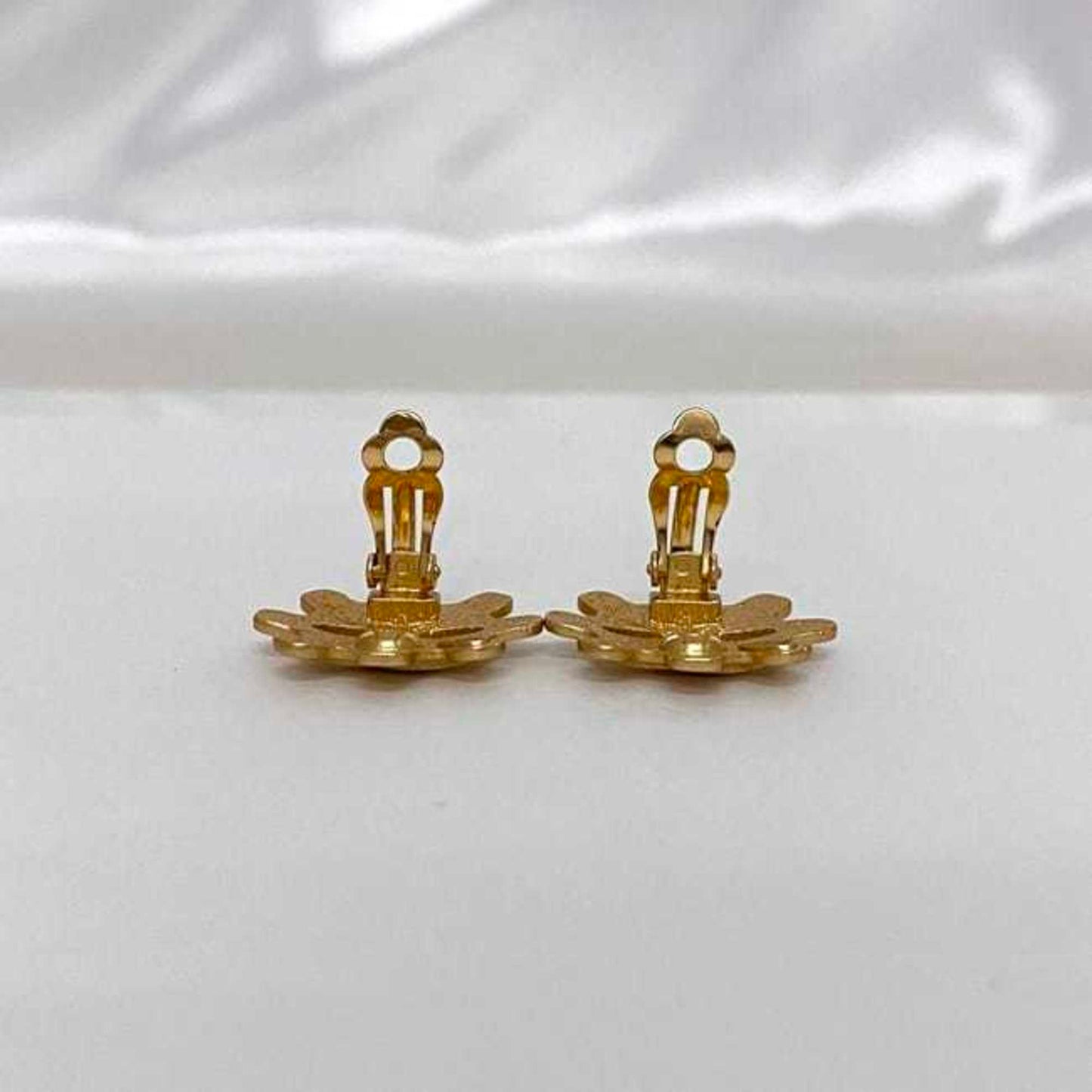 Chanel Earrings f-22316 Gold Coco Mark GP 95 P CHANEL Women's Men's Ear Point Engraved Clip