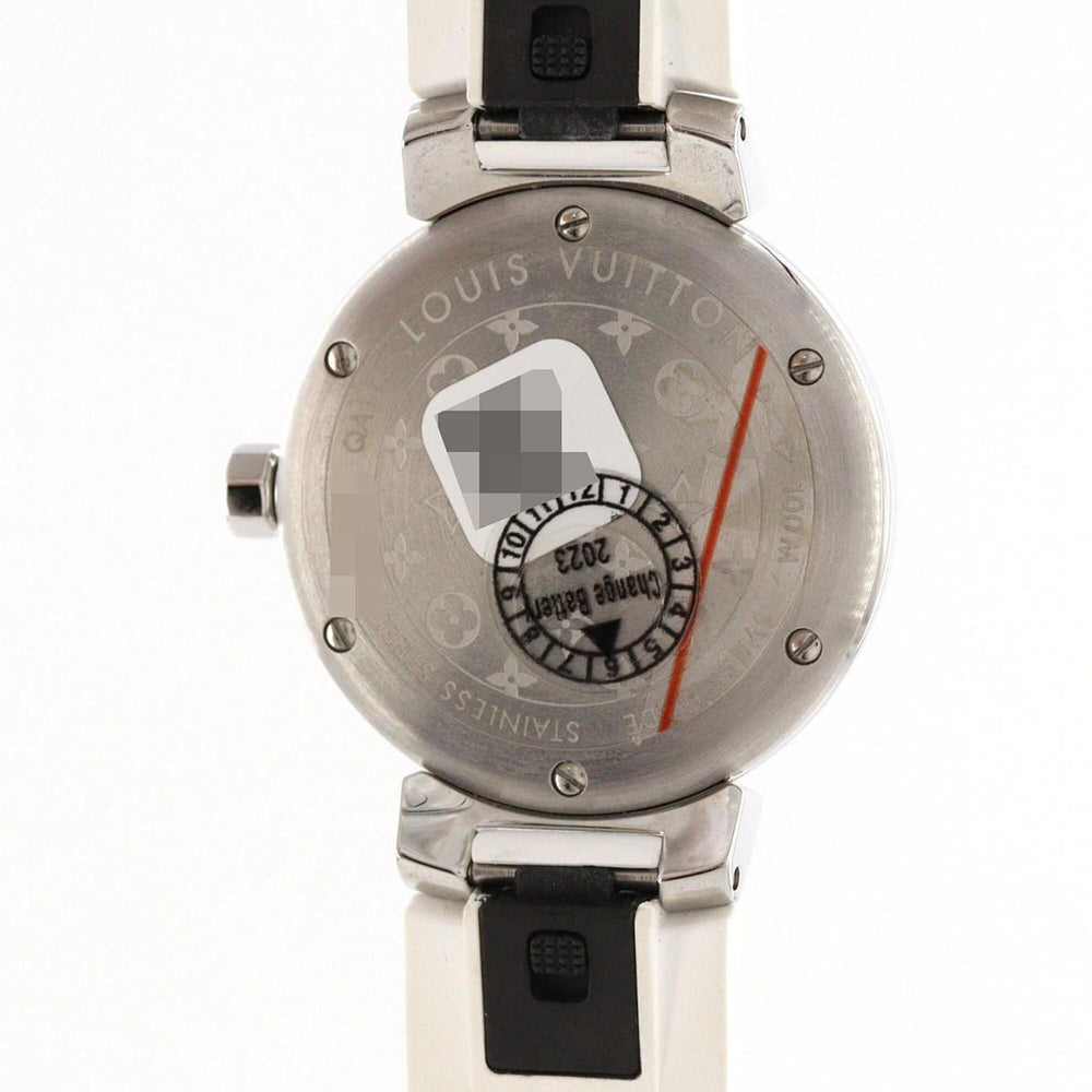 Louis Vuitton Tambour Monogram QA115 SS Quartz Watch — Good