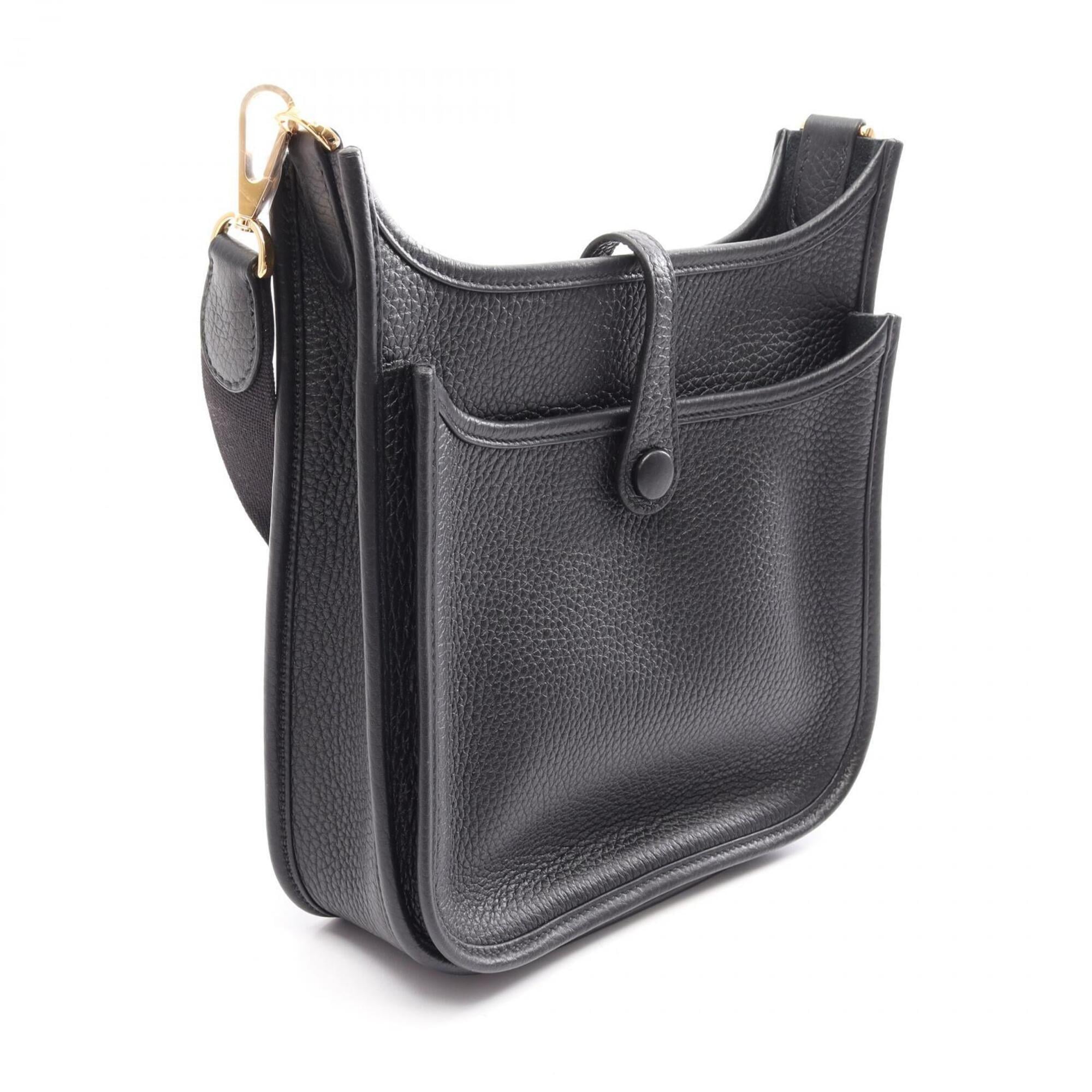 Hermes Evelyne 23 Shoulder Bag/Handbag, Taurillon Clemence Leather, Women's, Black — New - Store Return