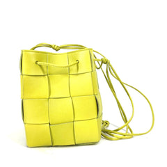 BOTTEGA VENETA 680218 Crossbody Bucket Pochette Shoulder Bag Kiwi Light green — Like New
