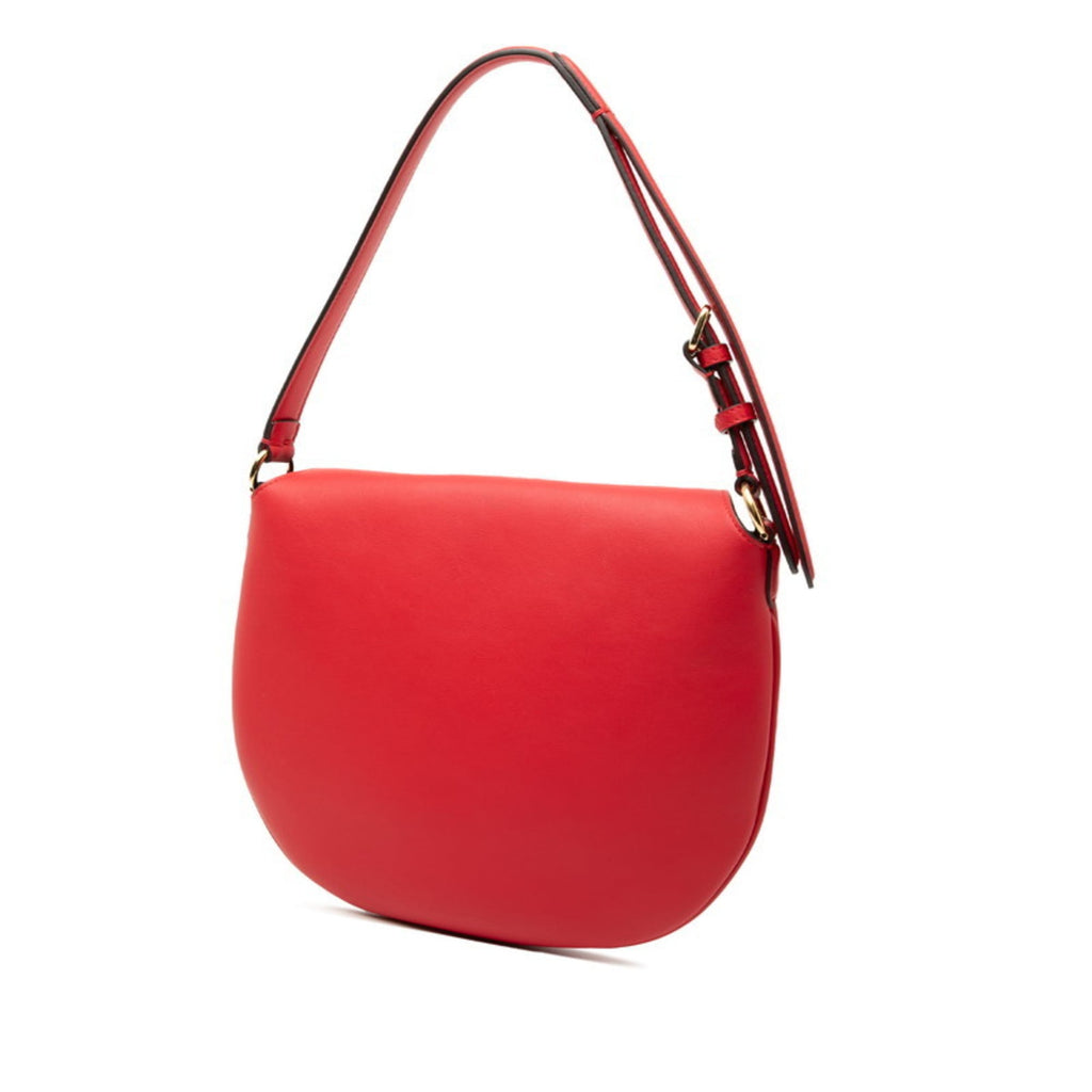 Fendi Croissant Handbag/Shoulder Bag 8BR790 Red Leather Women's FENDI