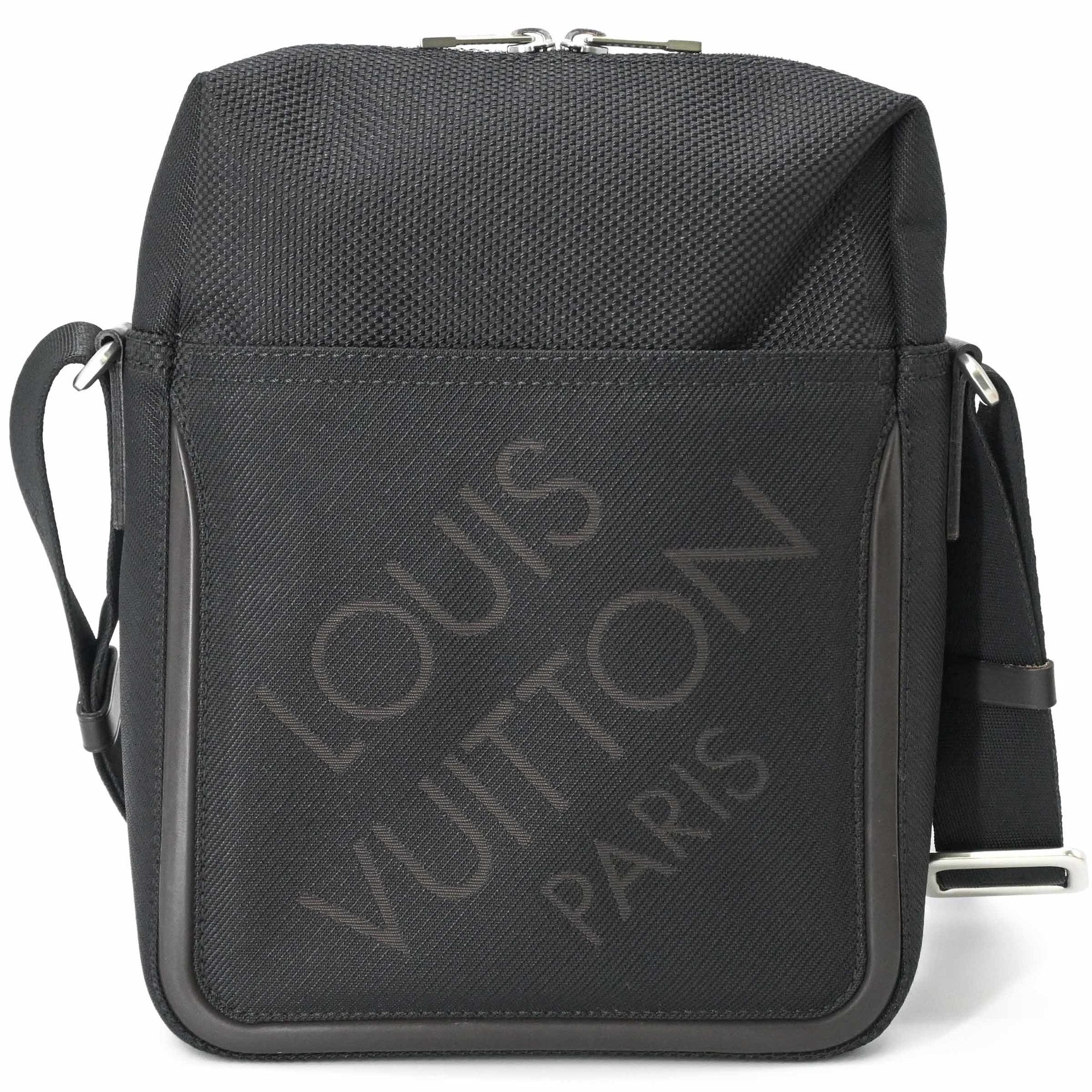 LOUIS VUITTON Damier Geant Citadin MM Shoulder Bag for Men, Black M93042 — Like New