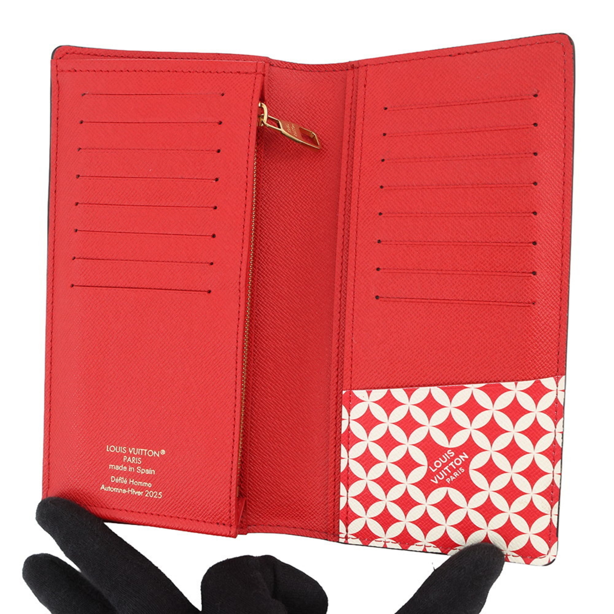 Louis Vuitton Damier Friendship Canvas Portefeuille Brazza N40780 Long Wallet, Pharrell Williams/NIGO Collaboration