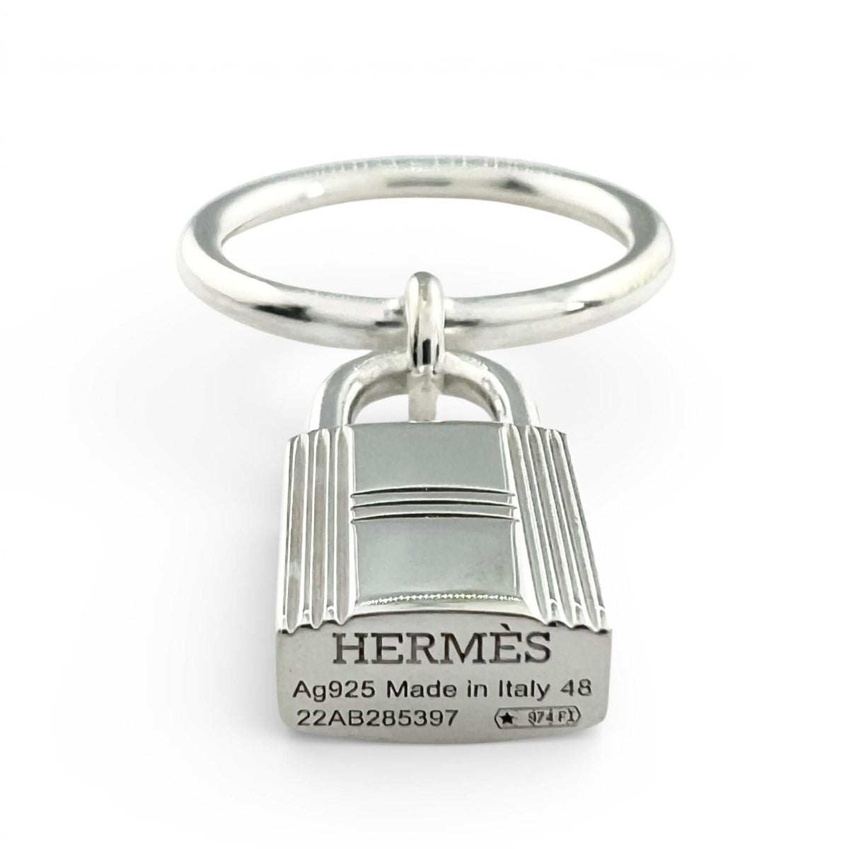 HERMES (Hermes) 2020 Amulette Cadena AG925 Ring, Silver, Size 48, Made in Italy, Weight 5.2g, Women's — Like New
