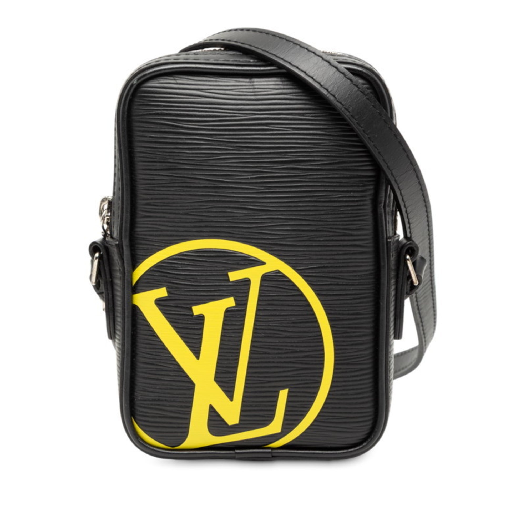 Louis Vuitton Epi Danube PM Shoulder Bag M55120 Black and Yellow Leather Women's LOUIS VUITTON