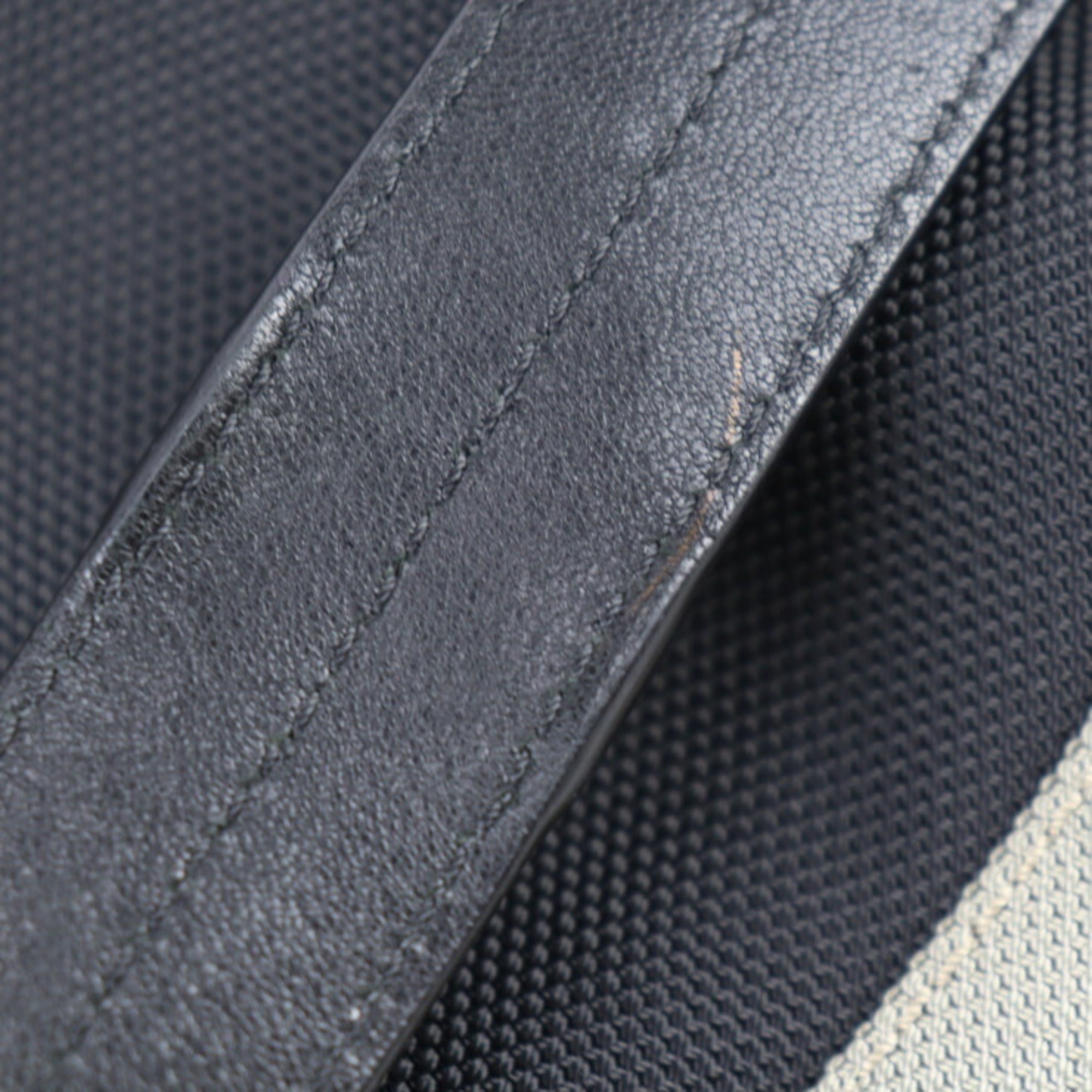 JIMMY CHOO MARLON Backpack/Daypack - Nylon canvas x leather black backpack tote bag R2405093007018 — Like New