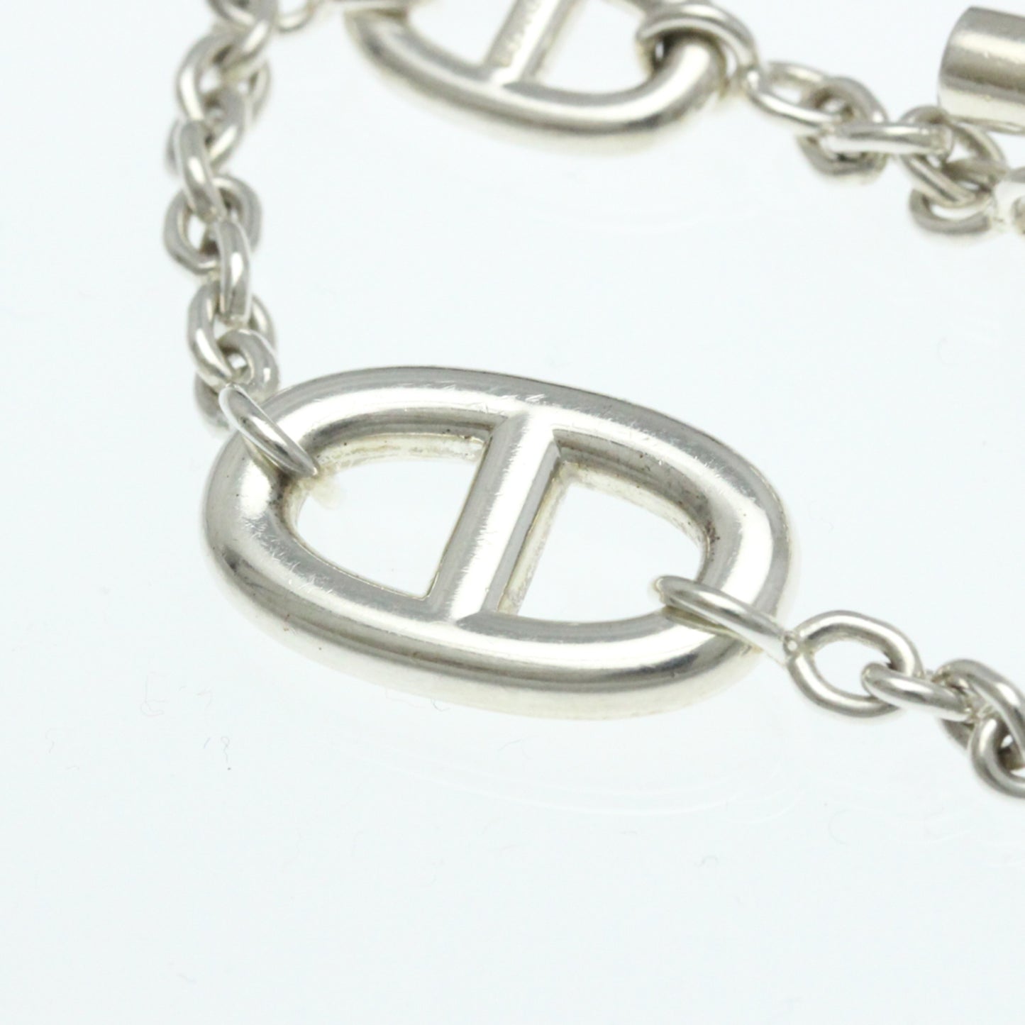 Hermes Chaine D'ancre Farandole Bracelet Silver 925 No Stone Charm Bracelet Silver