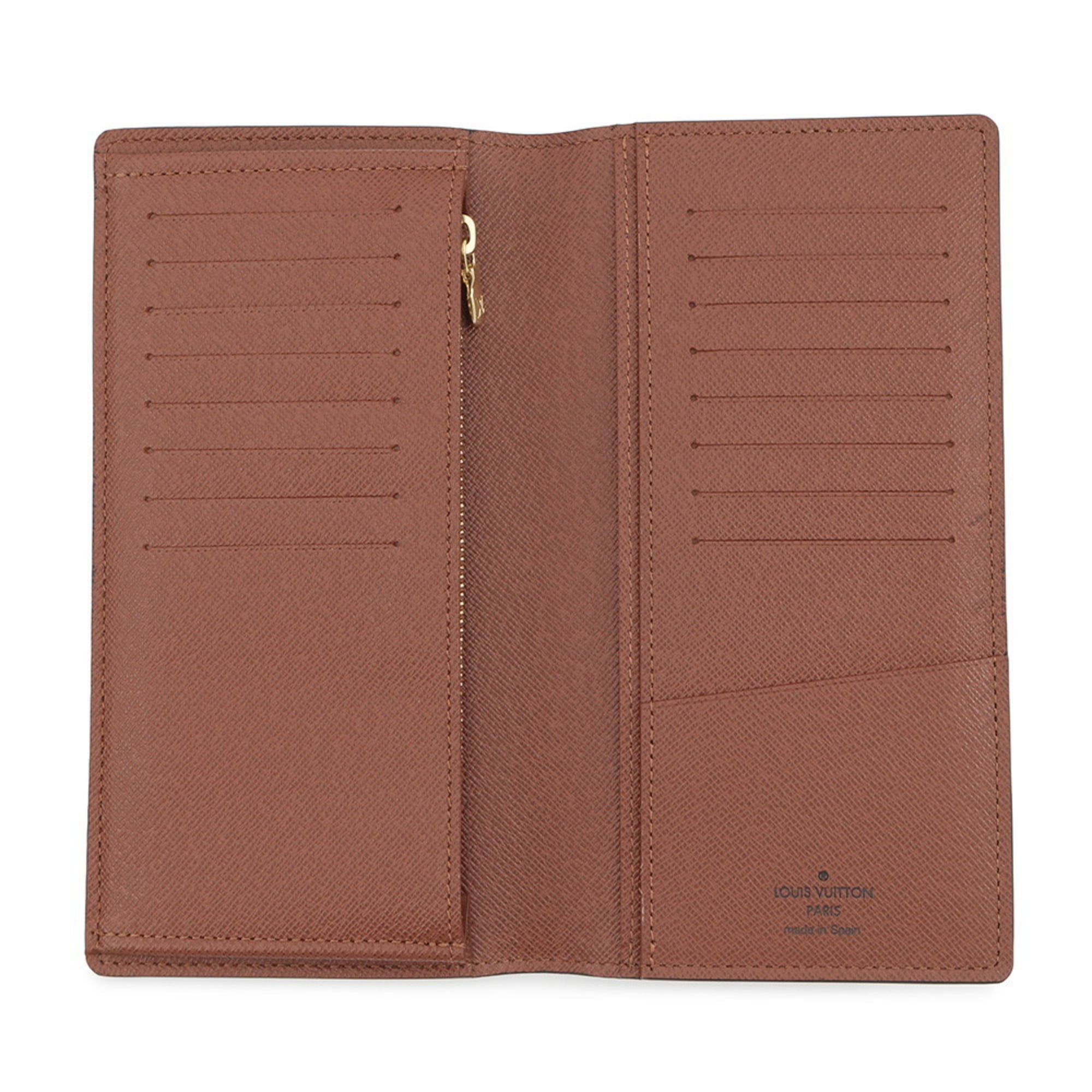 Louis Vuitton Monogram Long Wallet Portefeuille Brazza M66540 LOUIS VUITTON