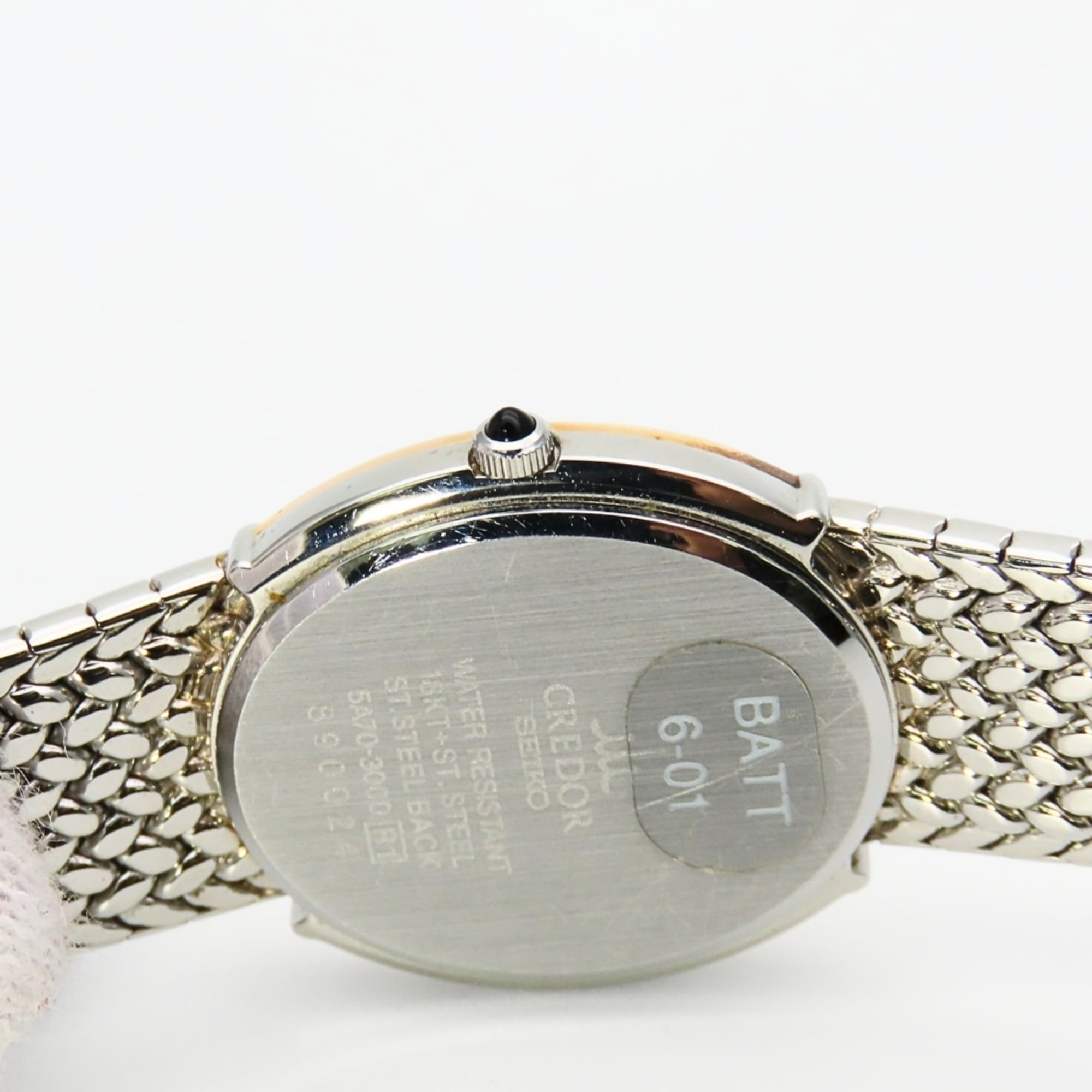 Seiko Credor 5A70-3000 SS K18YG Diamond Shell Women's Watch SEIKO — Good