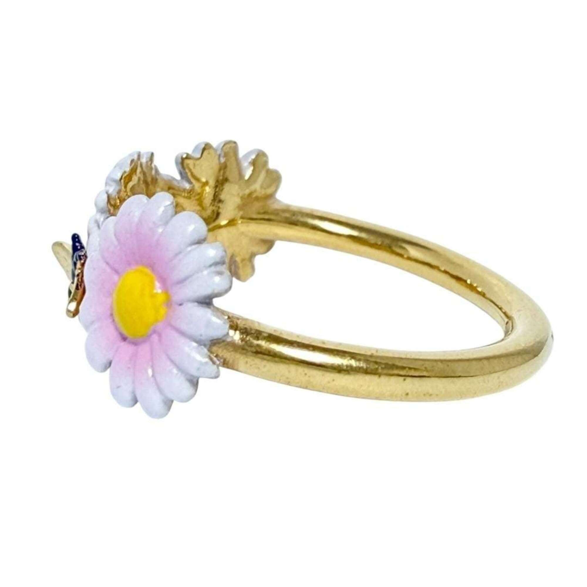 Christian Dior Dior Women's Daisy Flower Ring, Size S (12) — Like New