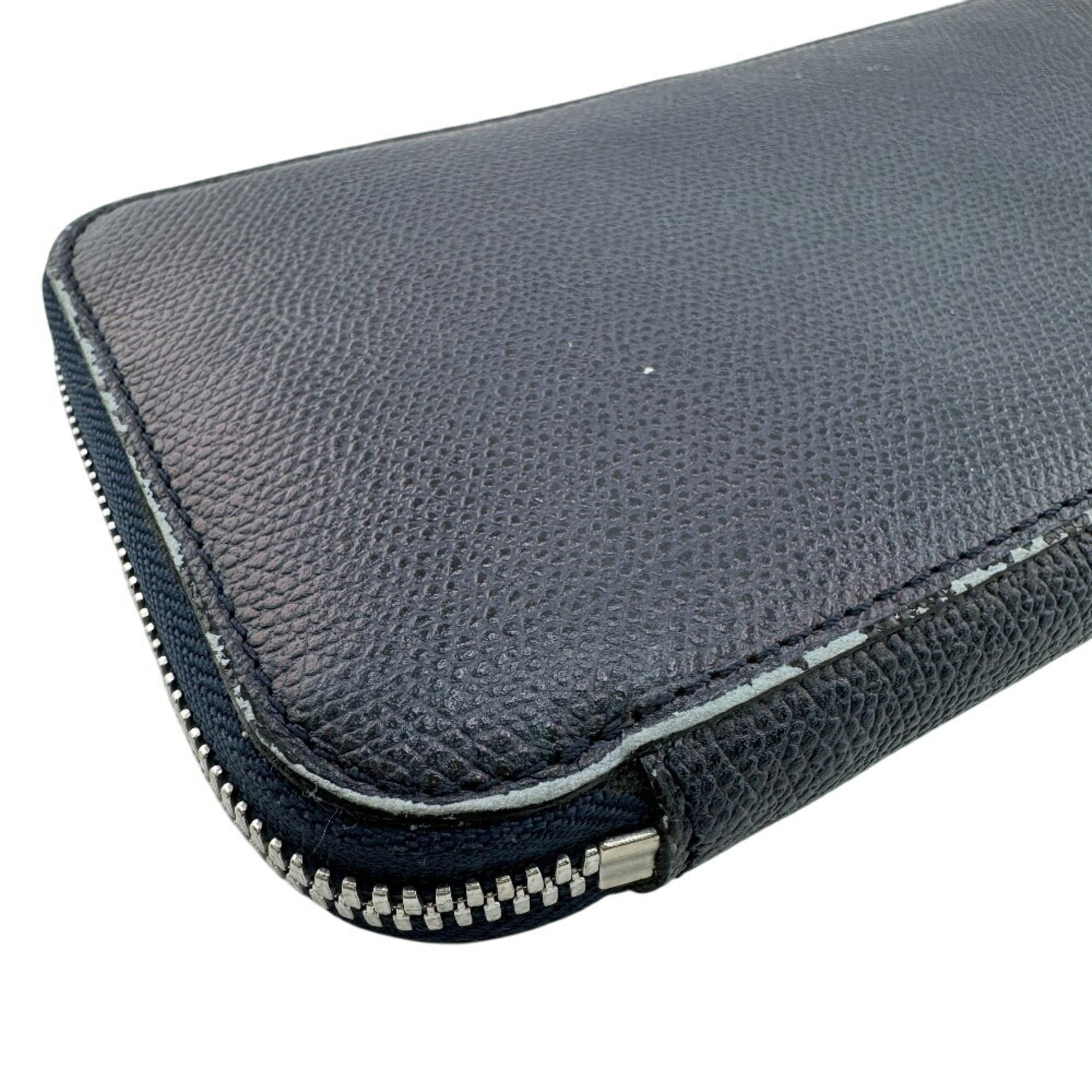 Valextra Men's Navy Long Wallet