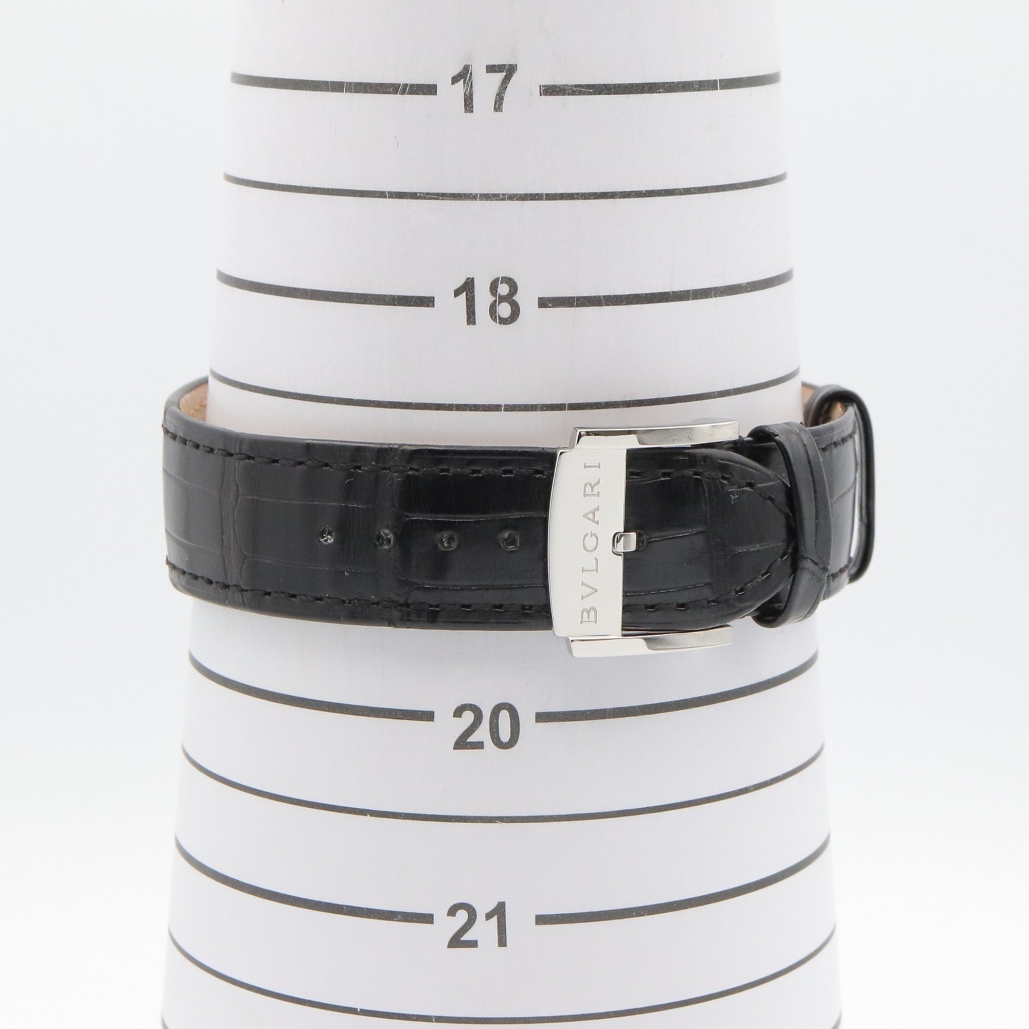 Bulgari BVLGARI Roma Finissimo Watch Stainless Steel Leather Men's Black BB41SXTRO — Very Good