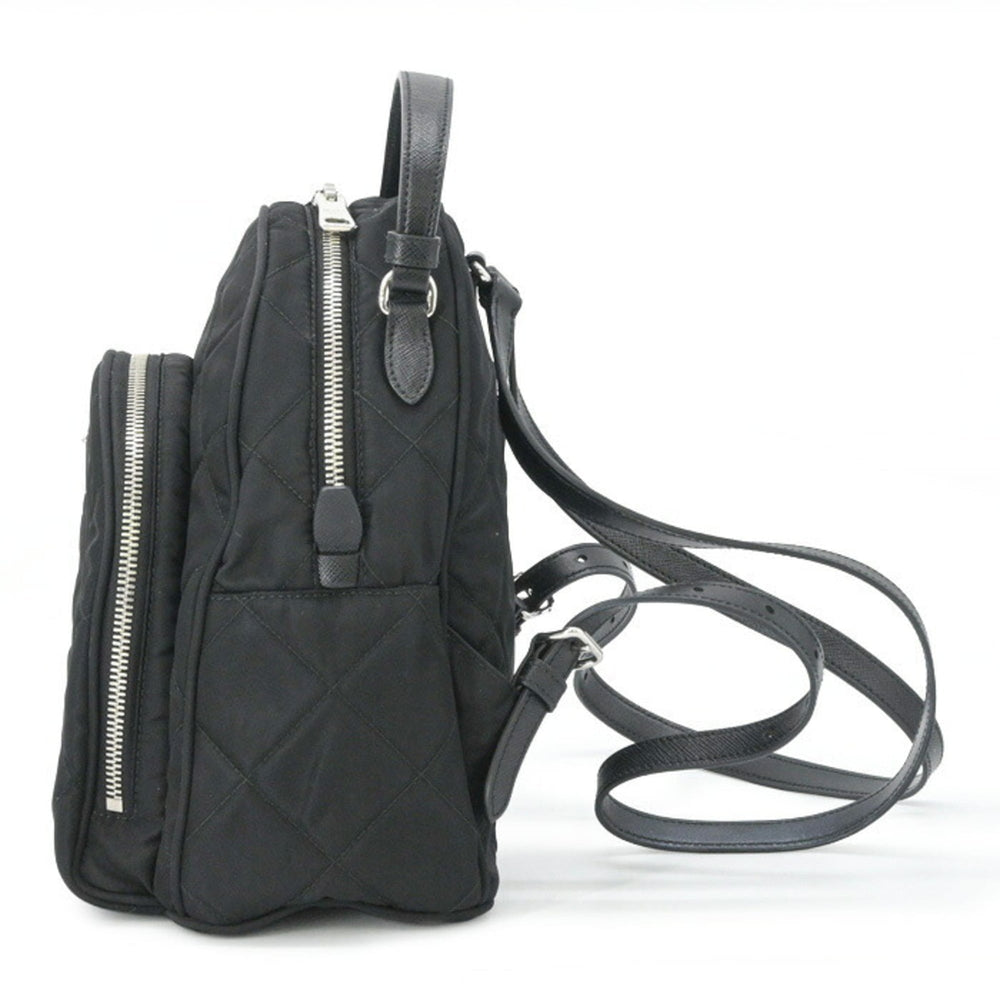PRADA Triangle Backpack for Women, Black, 1BZ066 — Like New