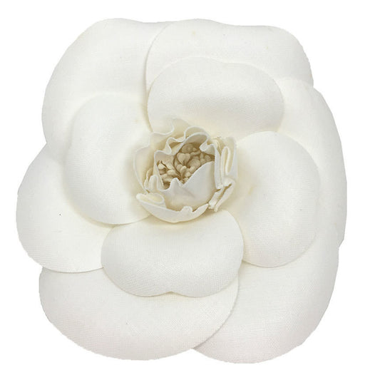 CHANEL Camellia Corsage Brooch White Chanel Women's Ceremony