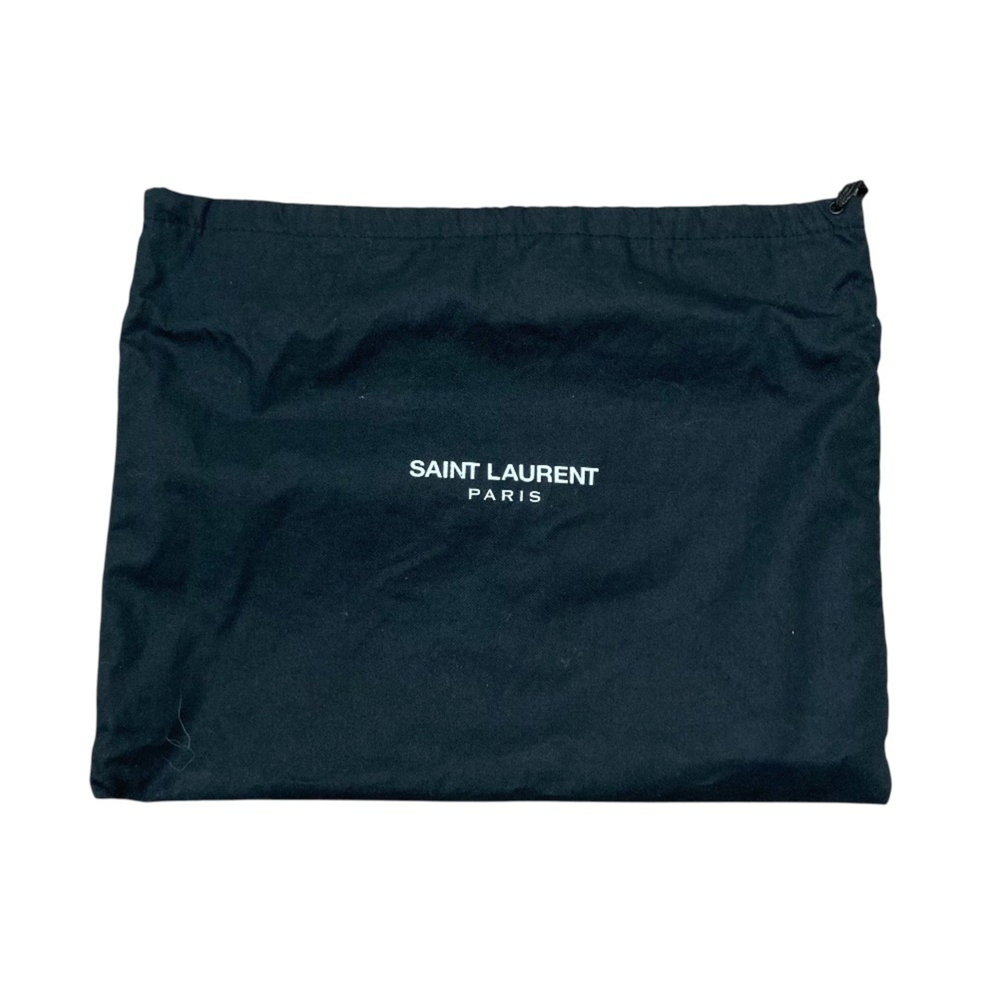 Yves Saint Laurent SAINT LAURENT PARIS BO MONOGRAMME Cassandra V-Stitch Chain Shoulder Bag in Black for Women — Like New