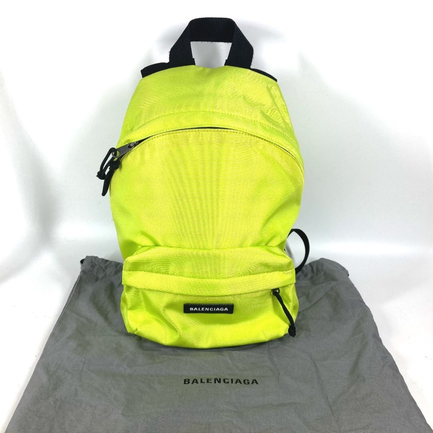 BALENCIAGA 558163 Explorer Backpack, Nylon Canvas, Men's, Women's, Yellow