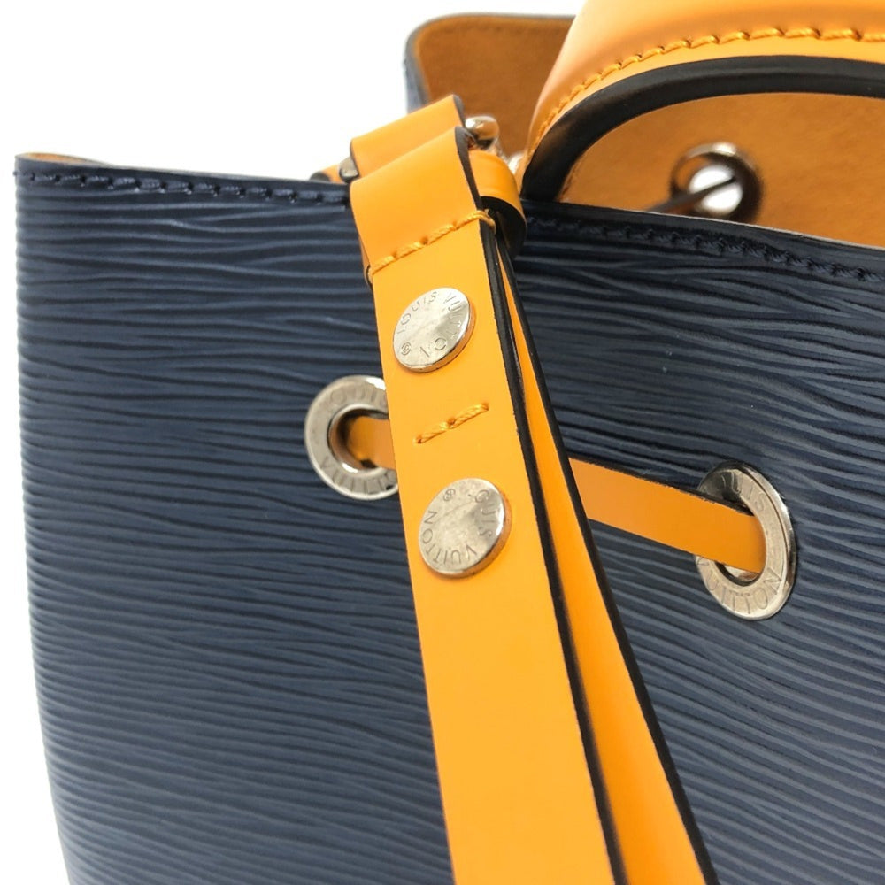 LOUIS VUITTON M53610 Epi NeoNoe Two-Tone Bag, Handbag/Shoulder Bag in Leather, Indigo/Saffron and Navy, Like New — Like New