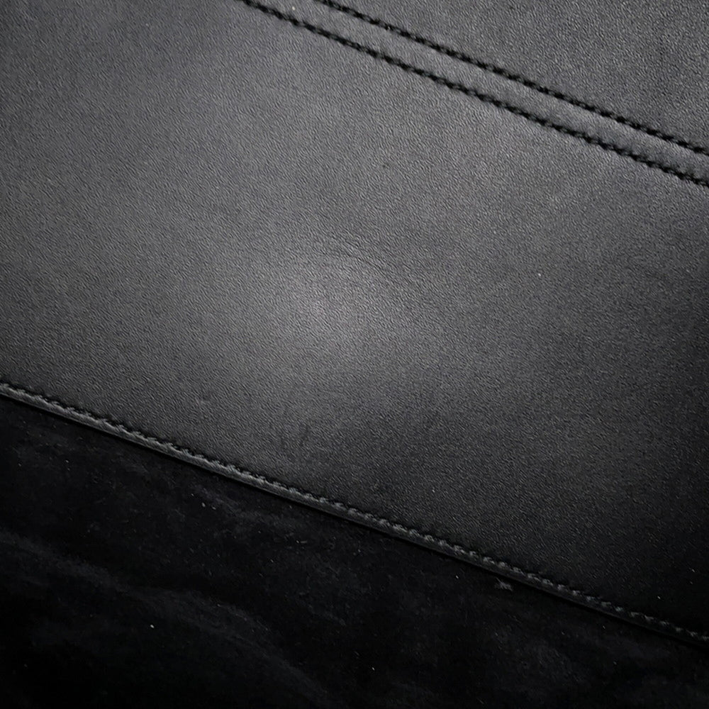 Christian Dior Macro Cannage Toujours Medium Leather Handbag M2821OSNW_M900 Black Women's — Like New