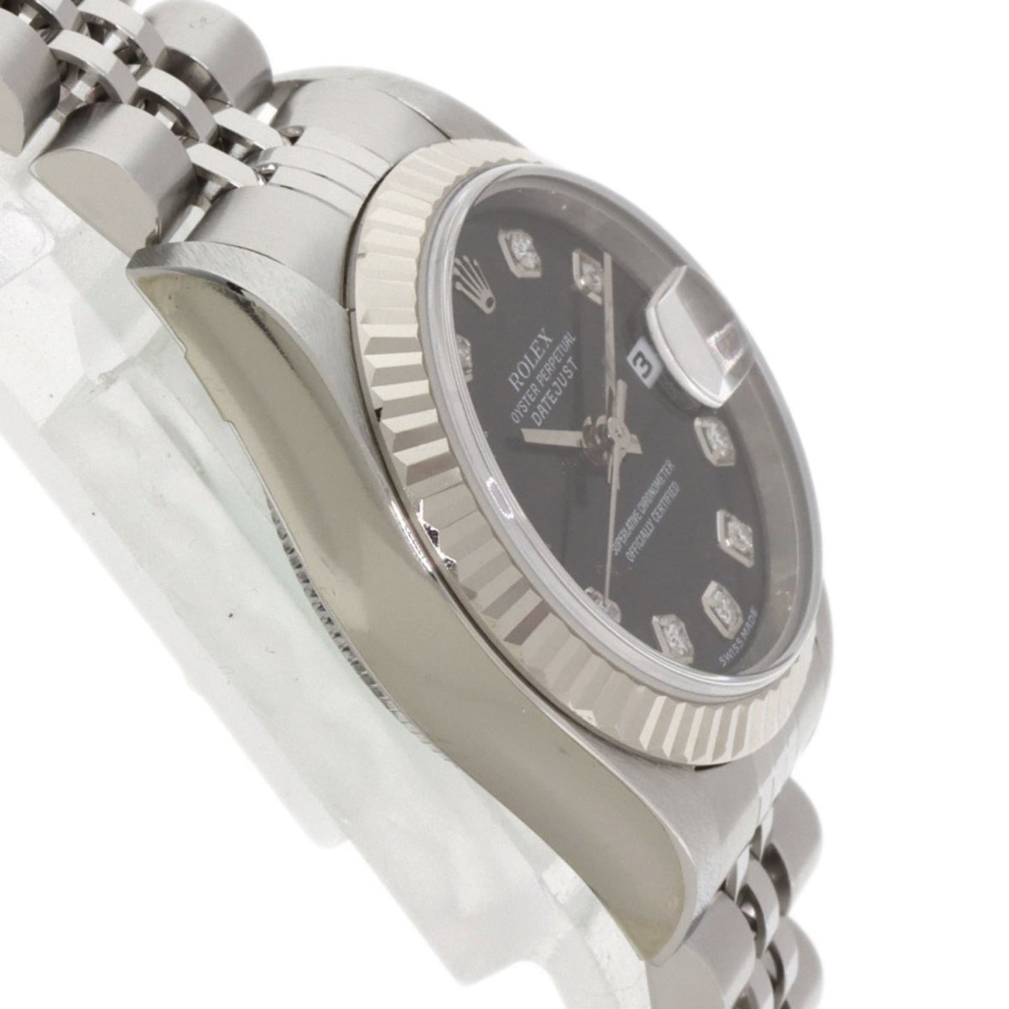 Rolex 79174G Datejust 10-Piece Diamond Watch in Stainless Steel/SS/18K White Gold for Women