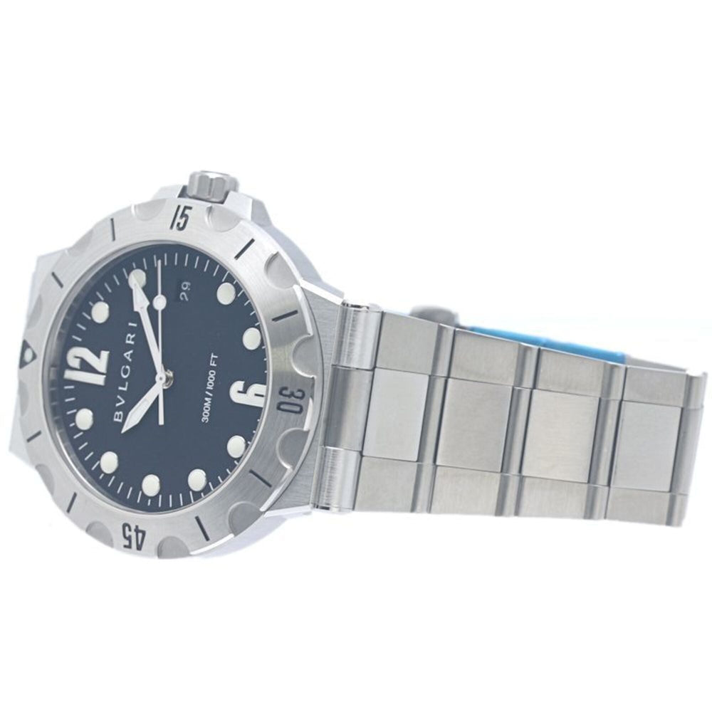 BVLGARI Diagono Scuba DP41BSSSD DP41SSD Men's Watch SS 40379 — Very Good