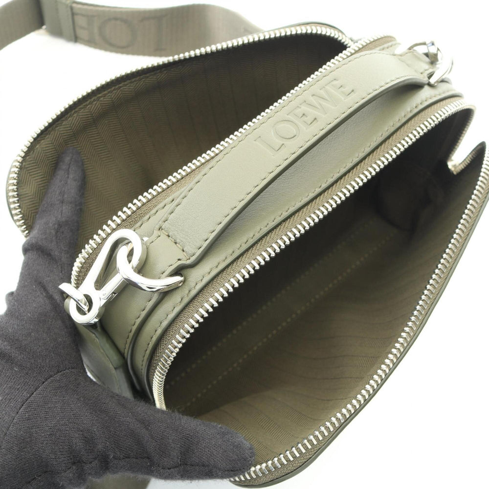 Loewe LOEWE Crossbody Camera Bag Mini Shoulder Handbag Leather Men's Khaki C565R41X04 — New - Store Return