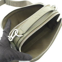 Loewe LOEWE Crossbody Camera Bag Mini Shoulder Handbag Leather Men's Khaki C565R41X04 — New - Store Return