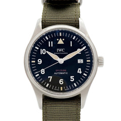 IWC Schaffhausen Spitfire IW326801 Black Dial Men's Watch — Good
