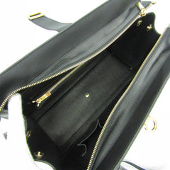 Salvatore Ferragamo Gancini DY-21 E525 Women's Leather Tote Bag Black — Like New
