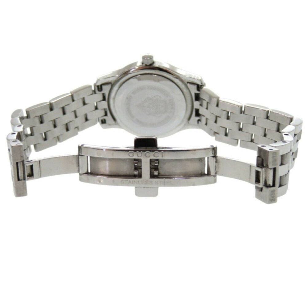 Gucci 5500L Stainless Steel Black Silver Dial Quartz Watch 1491GUCCI — Good