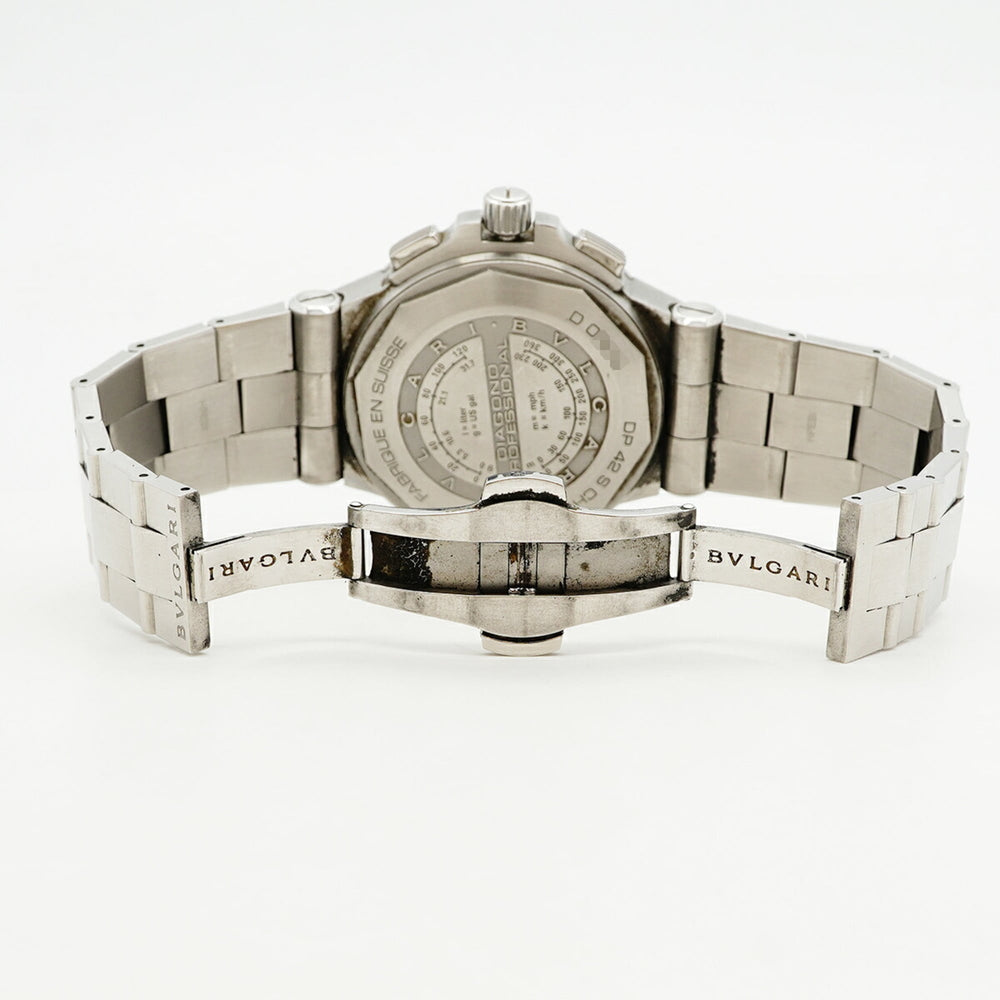 Bulgari Diagono Professional DP42SCH Black Dial Men's Watch — Good