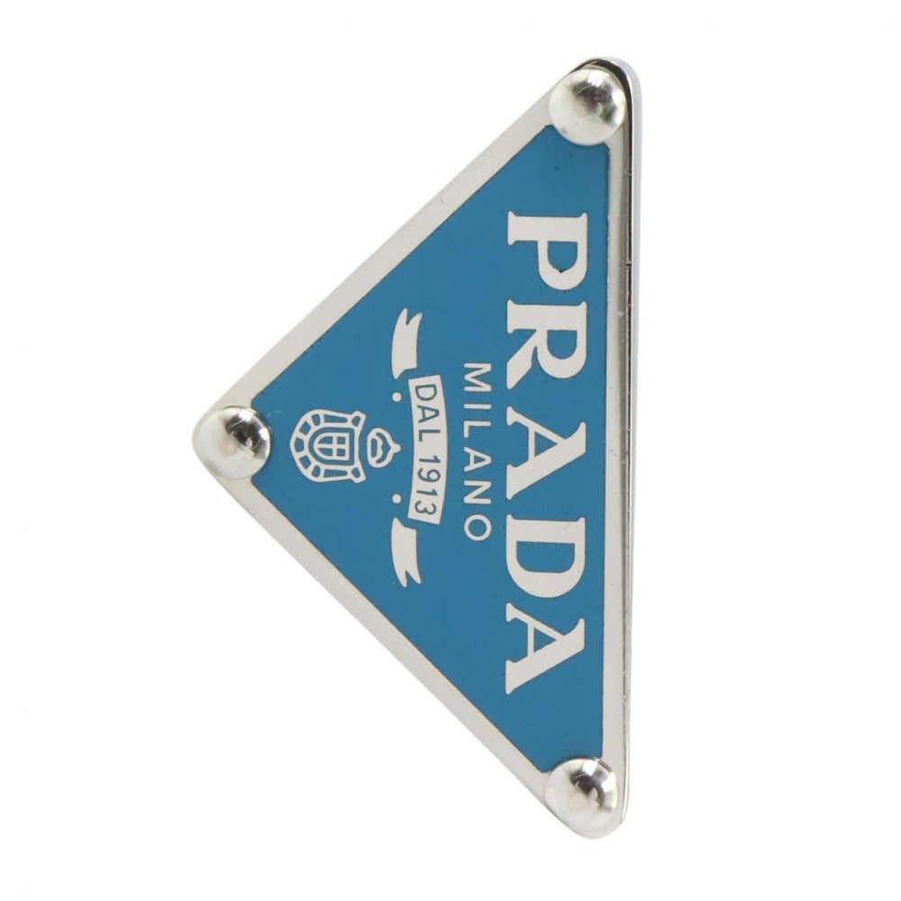 Prada PRADA Left Ear Earring, Sterling Silver 925, Women's, Blue/Silver Tone, 1JO722 — Like New