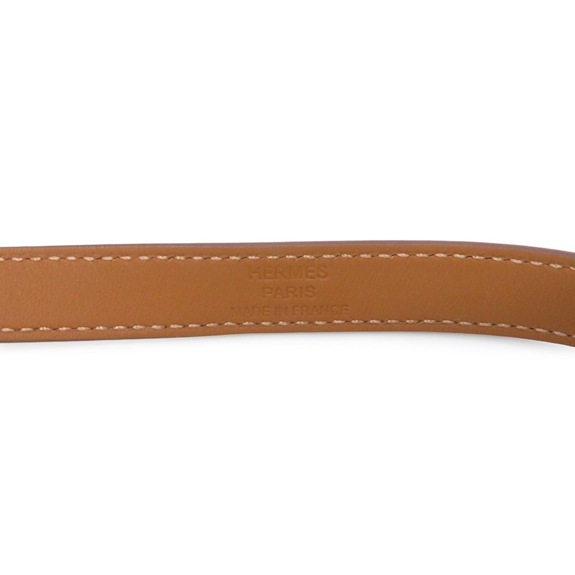 Hermes Kelly Double Tour Bracelet, Craie Pink Epsom Leather, U Stamp, Size T2 — Like New