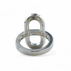 HERMES Ever Chaine d'Ancre PM SV925 Silver Ring, Size 48, Made in France, Weight 5.428g, Women's — Like New