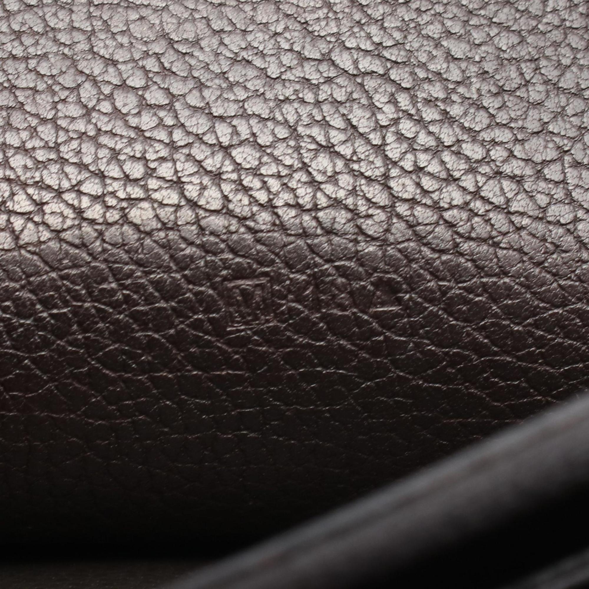 Hermes Hermès MC2 Mendel Tail Bifold Long Wallet, Leather, Evercolor, Men's, Brown