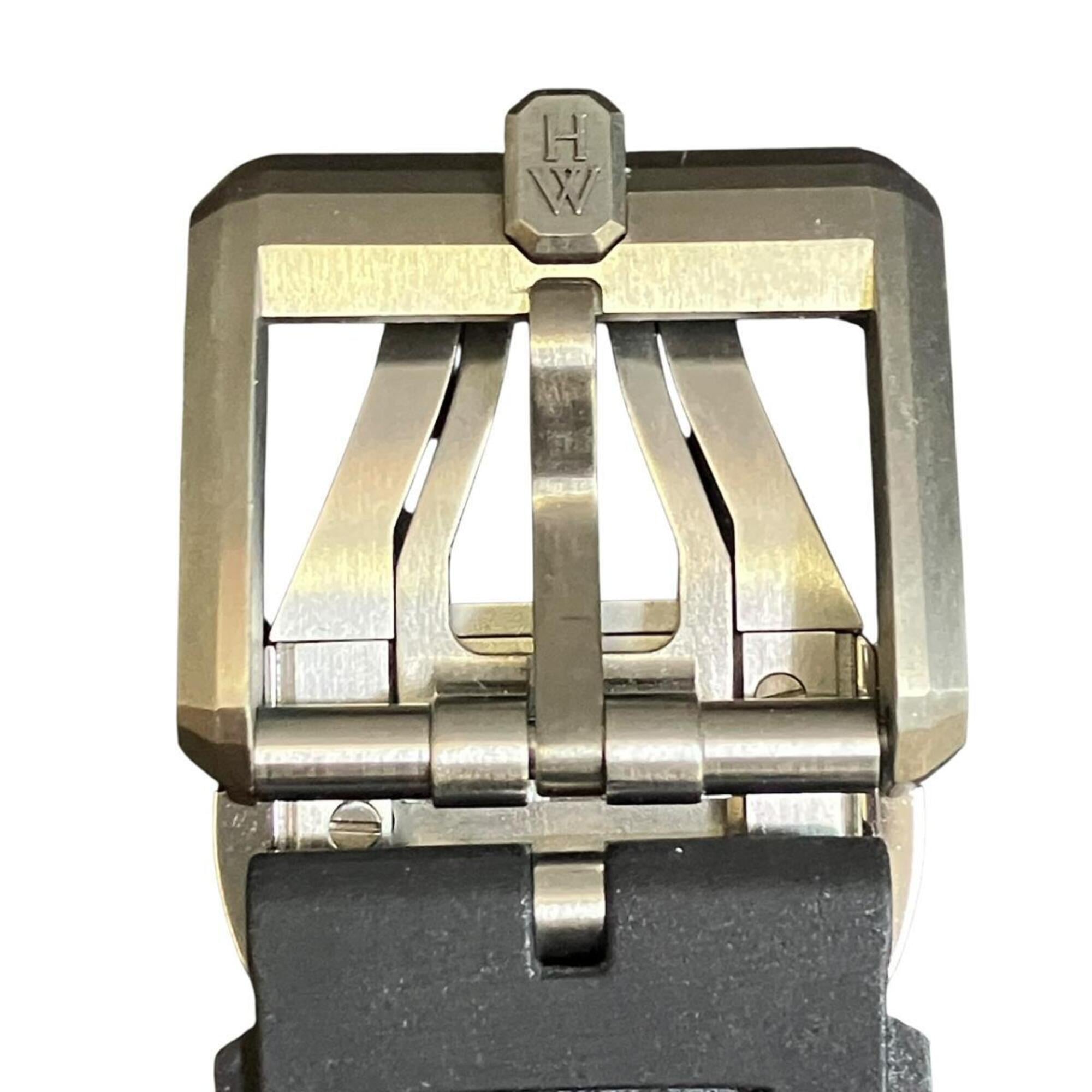 Harry Winston Ocean Project Z10, Limited Edition of 300 Pieces Worldwide, Total Weight 99.8g, Genuine Leather Strap, Automatic Movement, Silver Dial, OCEABI42ZZ001 — Very Good