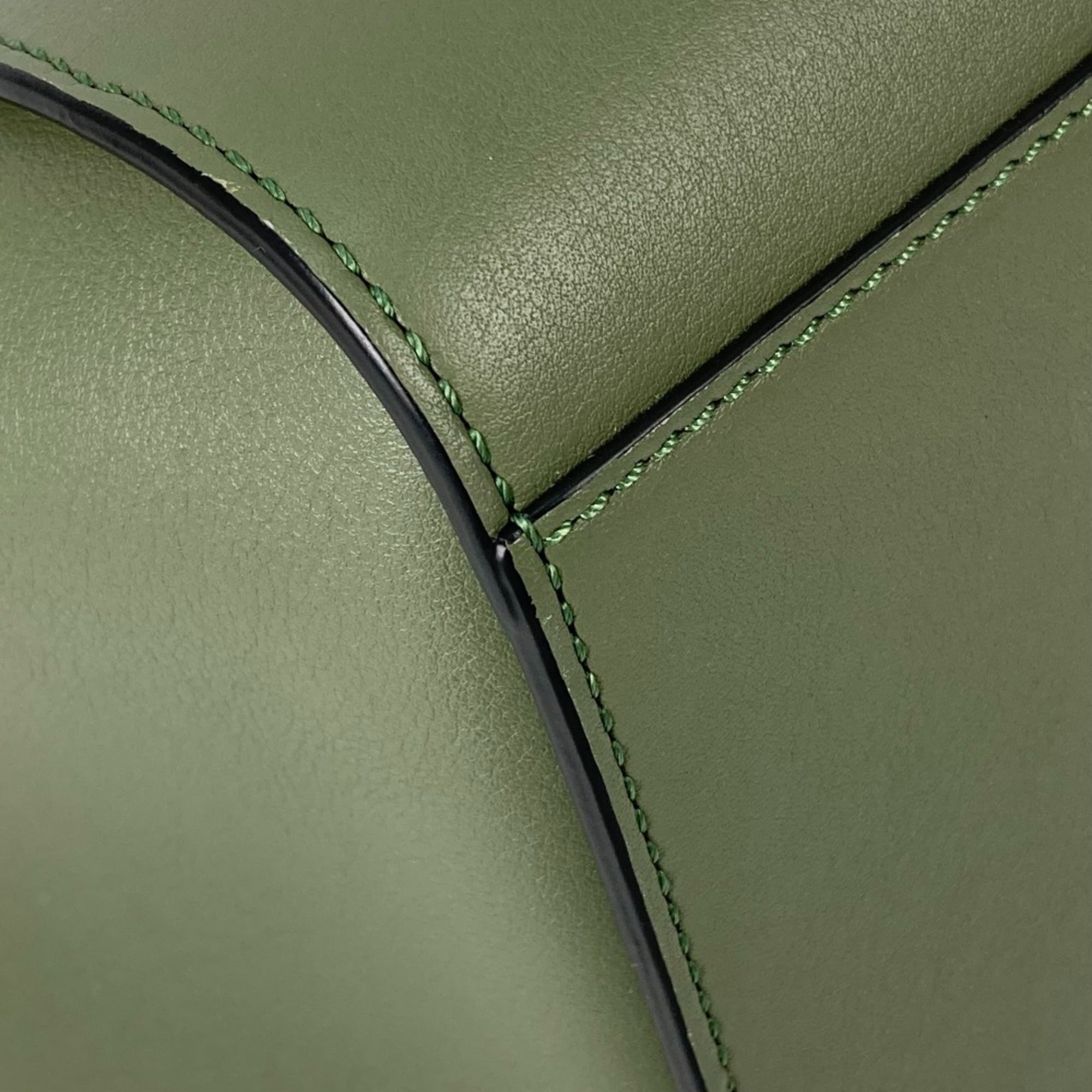 LOEWE Hammock Drawstring Bag, Mini Handbag/Shoulder Leather, Women's, Khaki, Like New — Like New