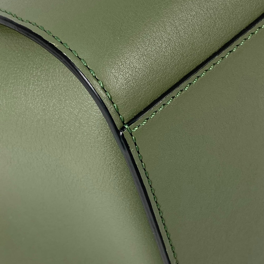 LOEWE Hammock Drawstring Bag, Mini Handbag/Shoulder Leather, Women's, Khaki, Like New — Like New
