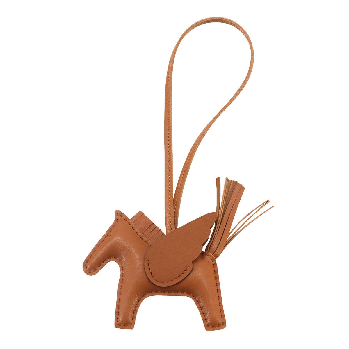 Hermes Rodeo Pegasus PM Accessory Bag Charm, Agneau Milo Swift Leather, Gold Stamp, K Stamp — New - Store Return